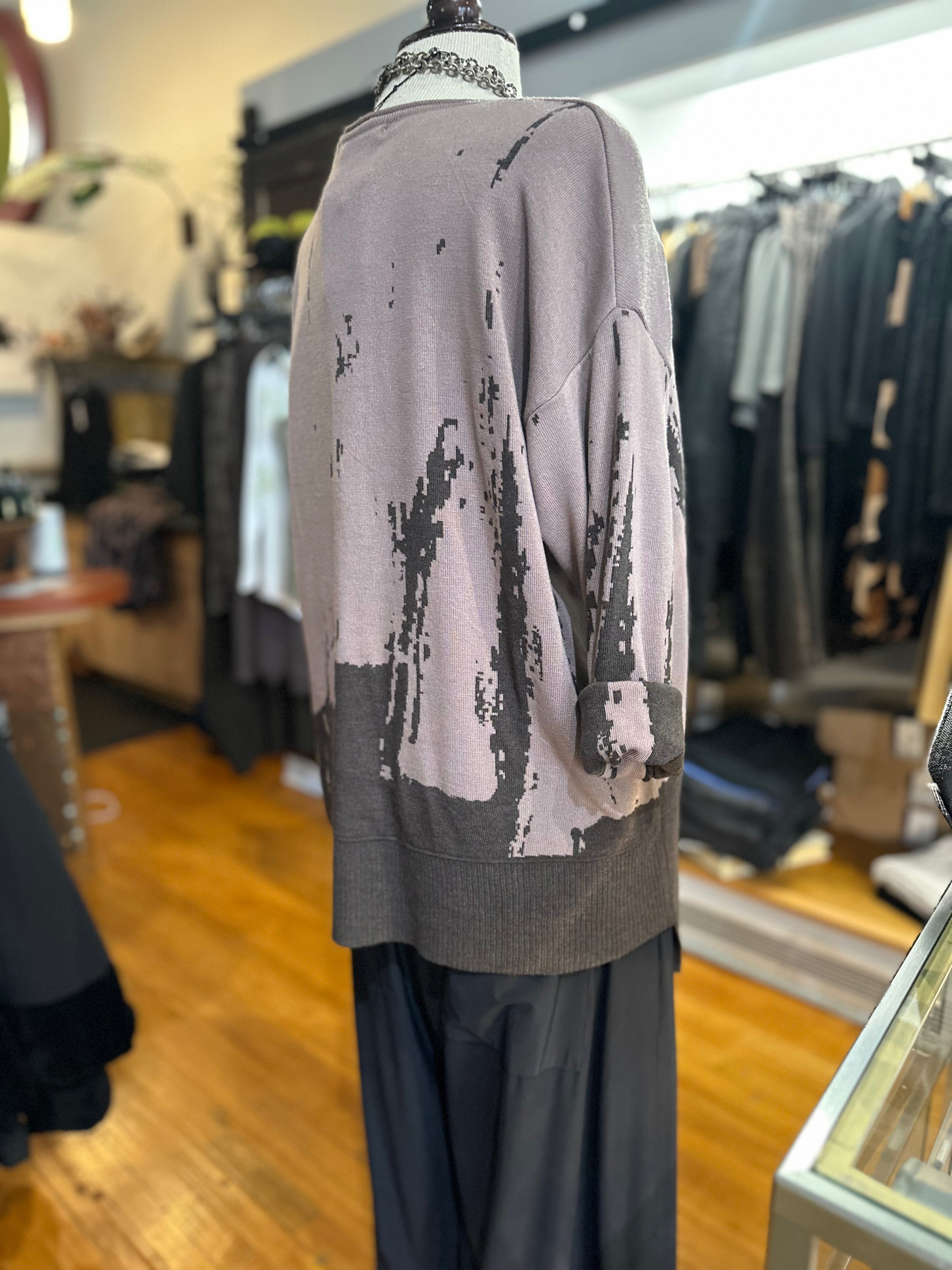 Ozai N KU - Reversible Knit Pullover