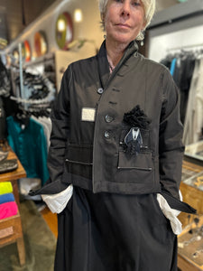 Umit Unal - Short Linen Coat
