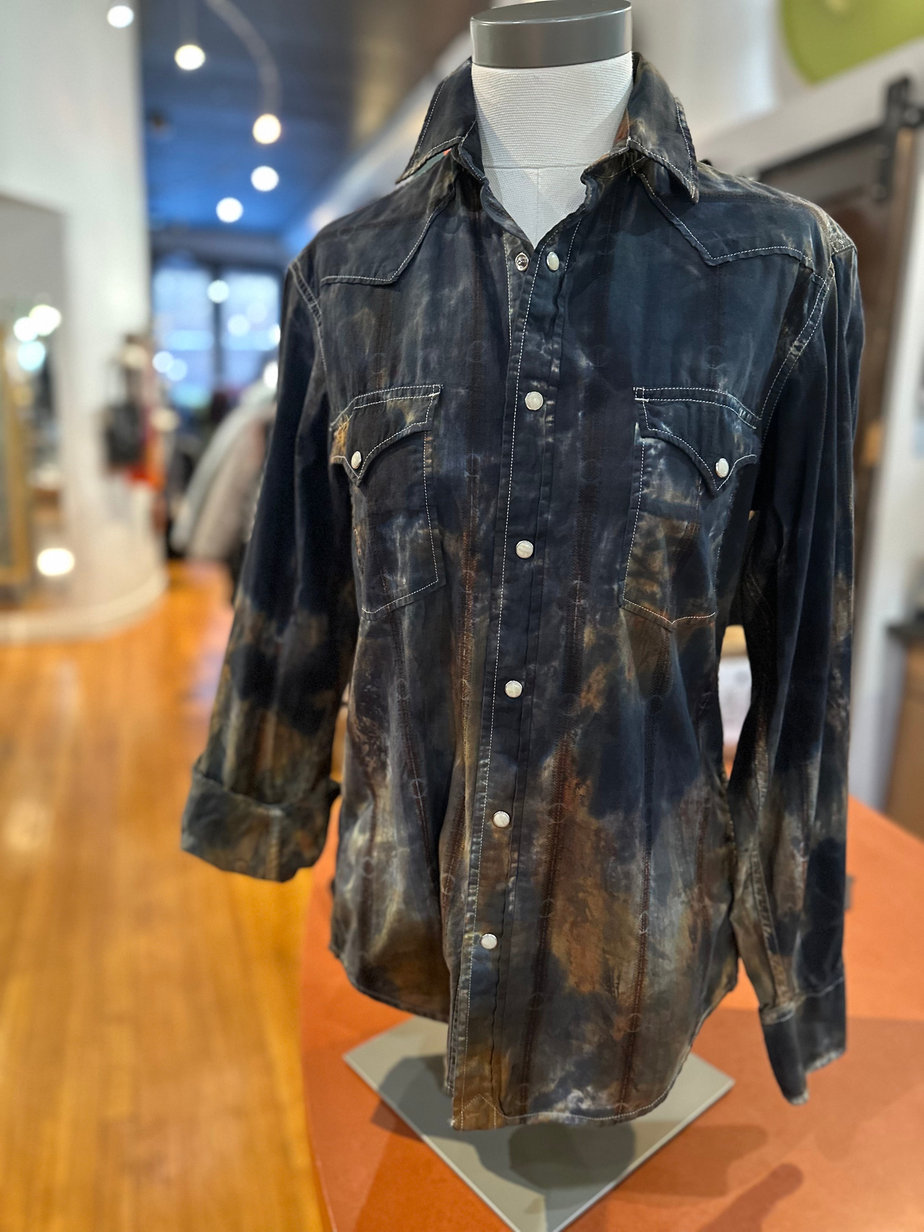 Galadriel Mattei - Black Gold Western Shirt