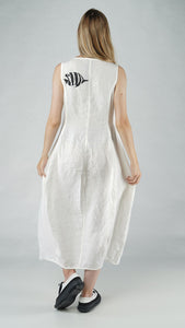 Rundholz Black Label - Off White Print Linen Dress