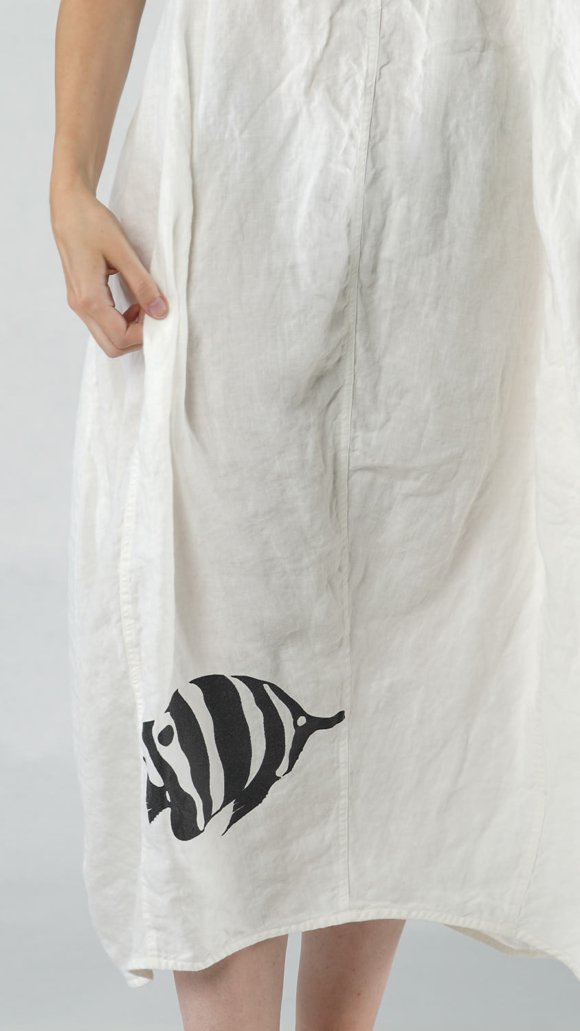 Rundholz Black Label - Off White Print Linen Dress