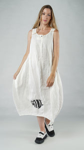 Rundholz Black Label - Off White Print Linen Dress