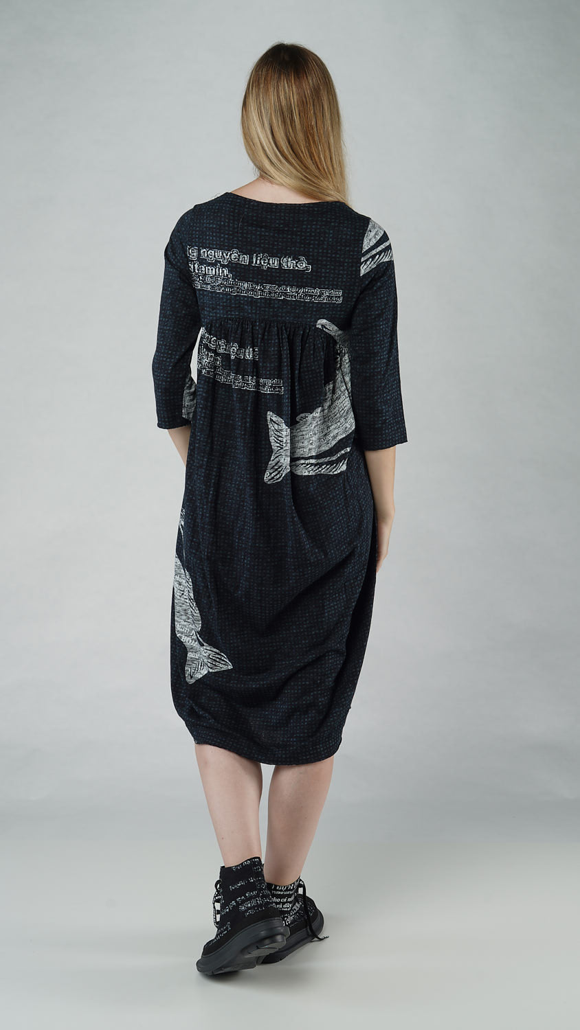 Rundholz Black Label - Black Print Fish Dress