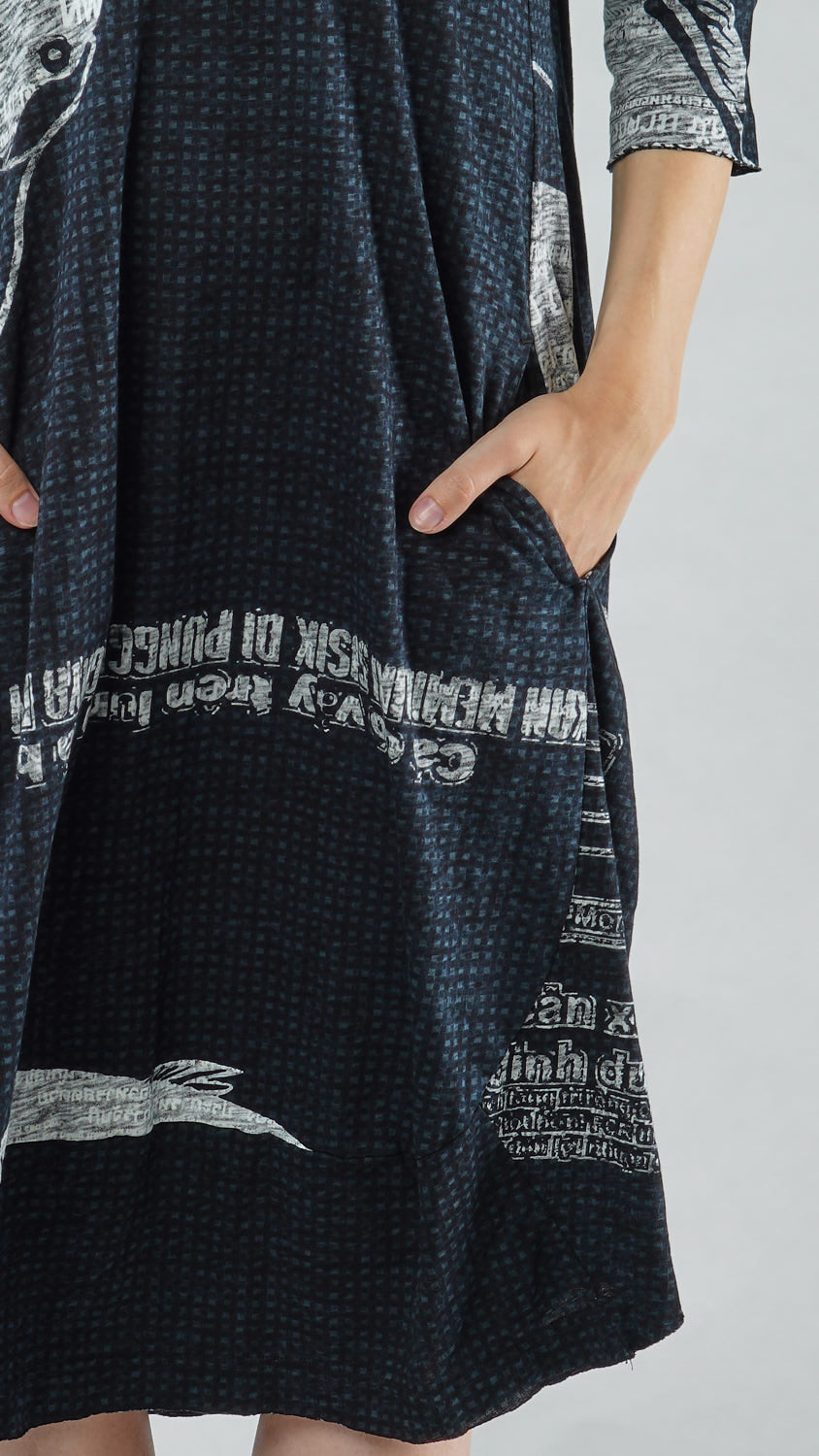Rundholz Black Label - Black Print Fish Dress