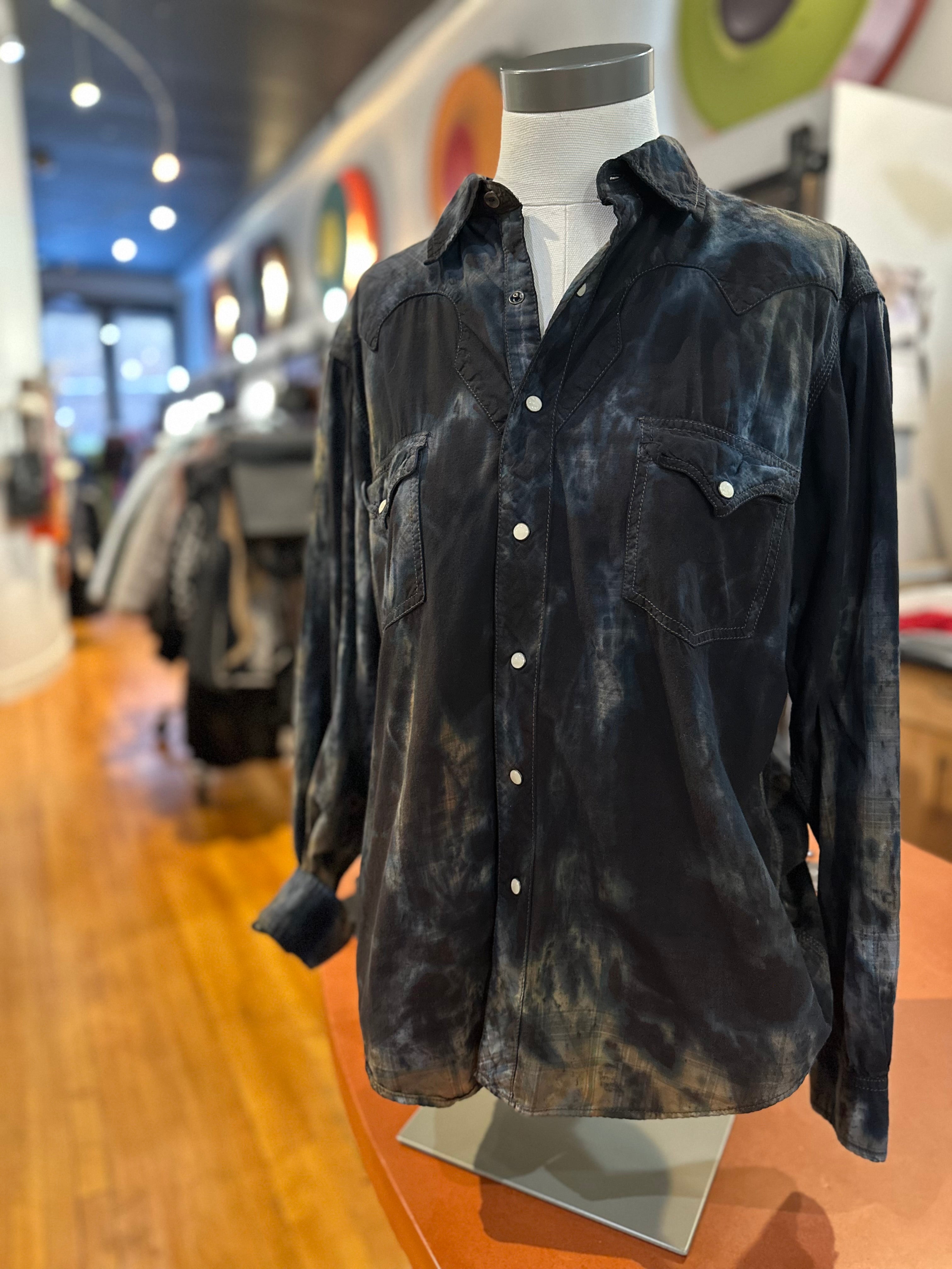 Galadriel Mattei - Black Gold Western Shirt
