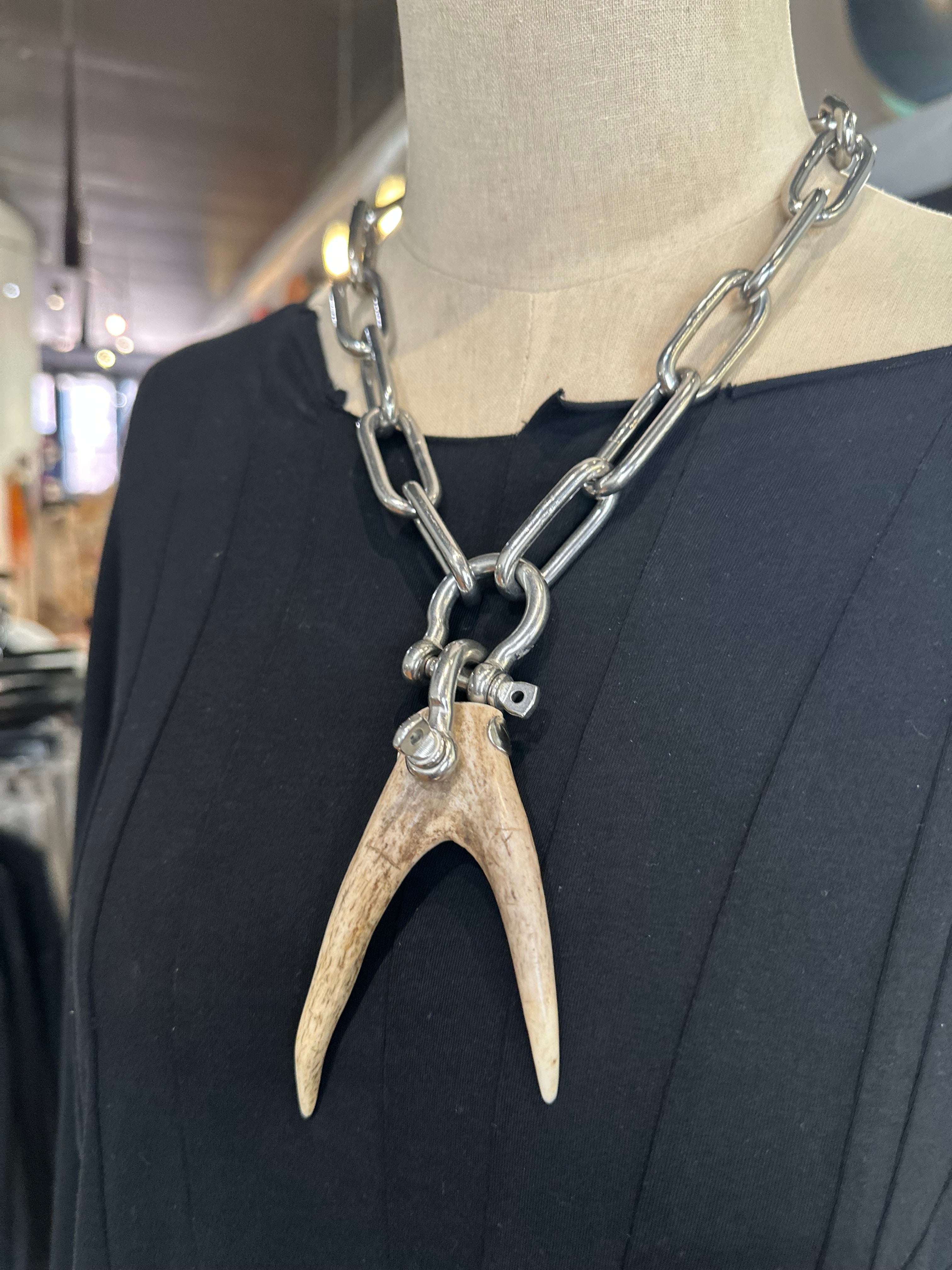 Mya Lambrecht - Double Point Antler Necklace