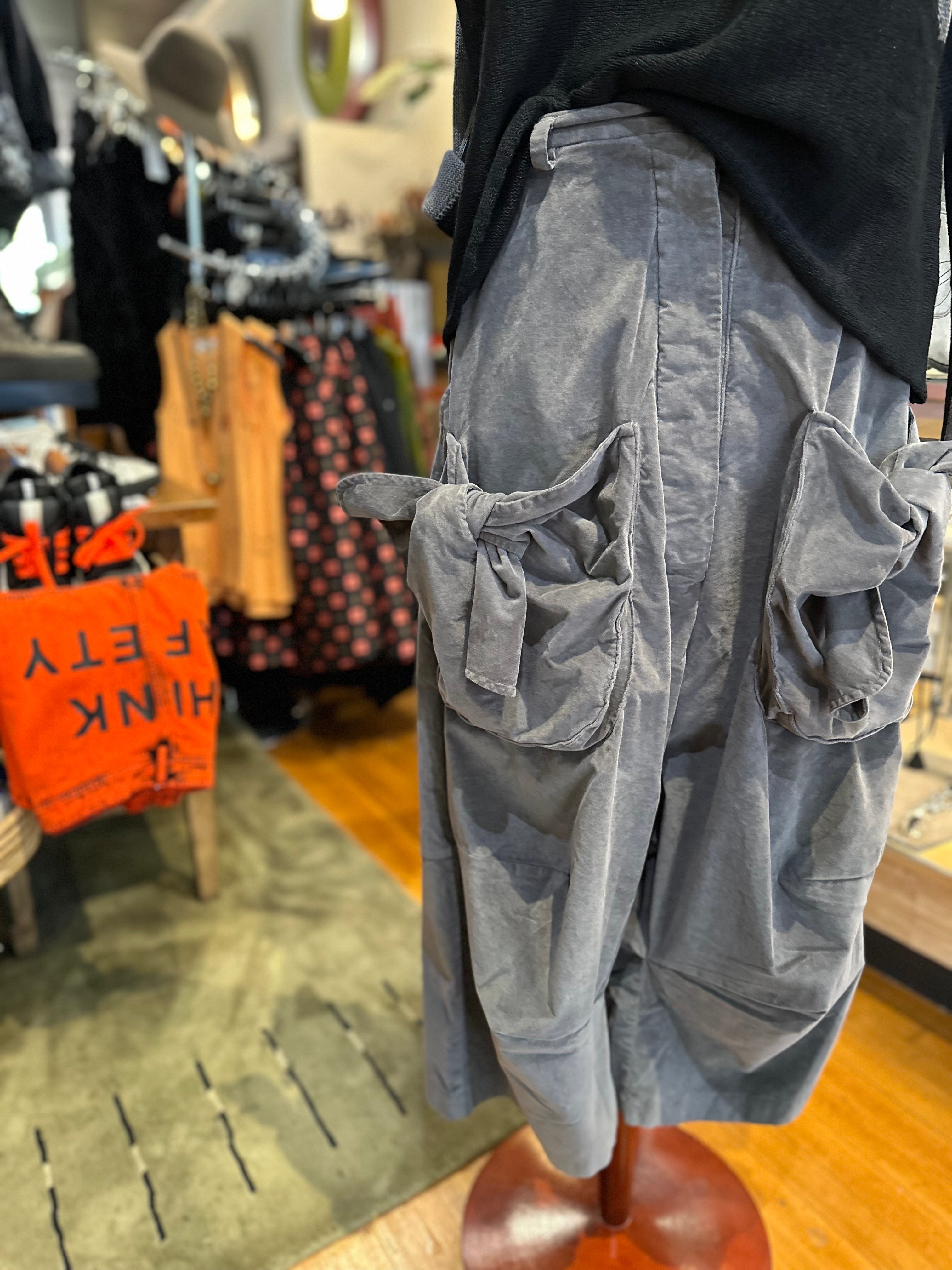 Rundholz Black Label - Dark Grey Velvet Pant