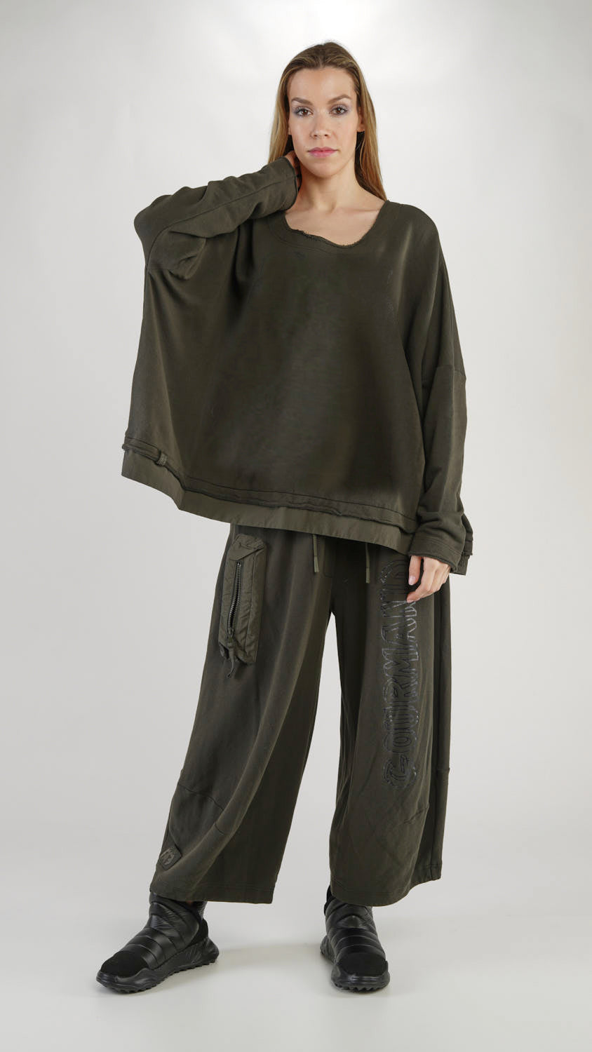 Rundholz Black Label - Jungle Oversized Cotton Pullover