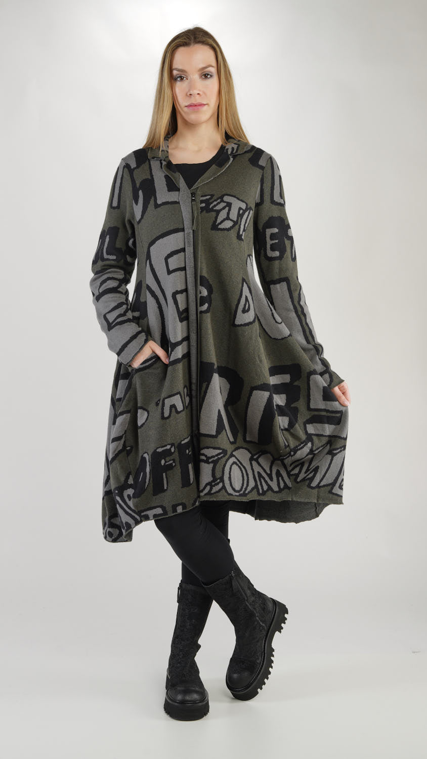 Rundholz Black Label - Jungle Jacquard Long Cardigan