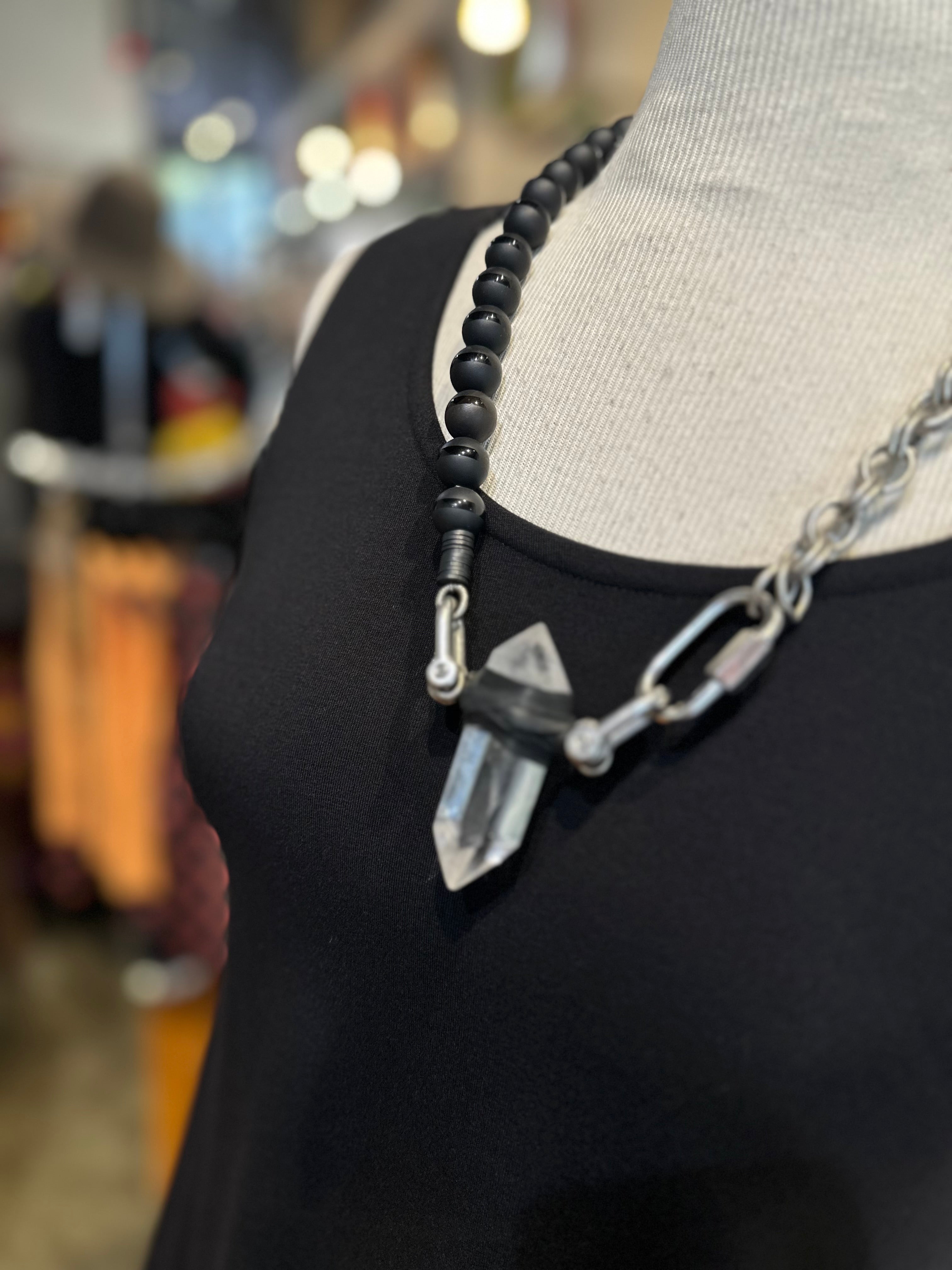 Mya Lambrecht - Dual Point Crystal necklace