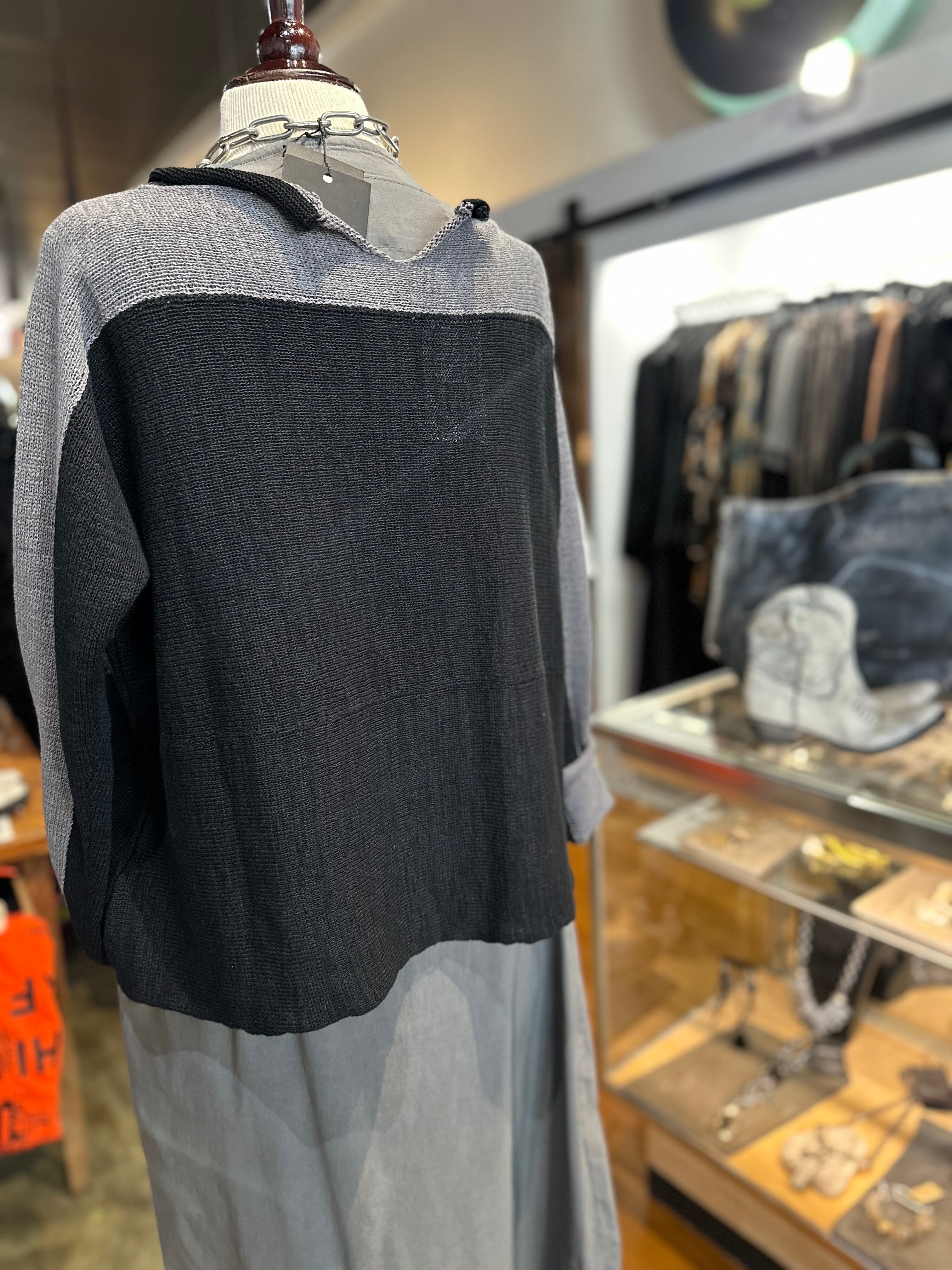 Rundholz Black Label - Black Grey Flock Pullover