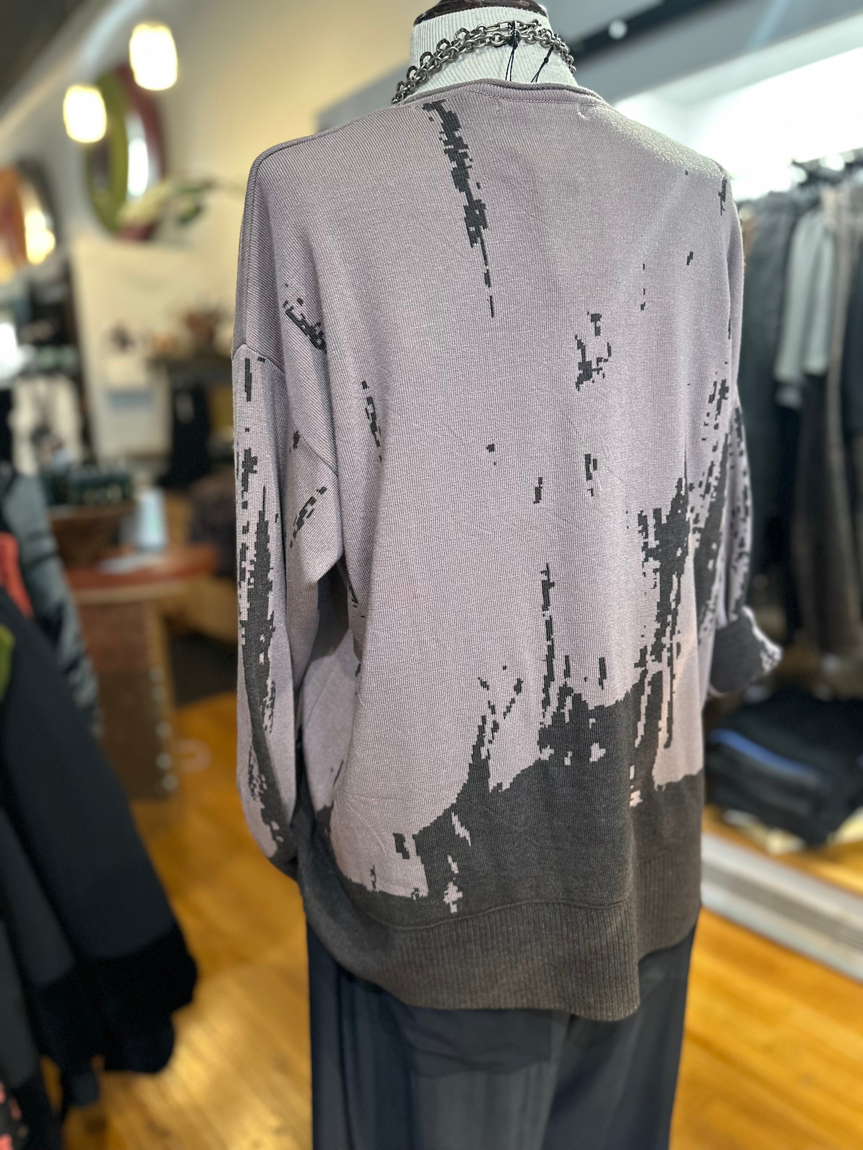 Ozai N KU - Reversible Knit Pullover