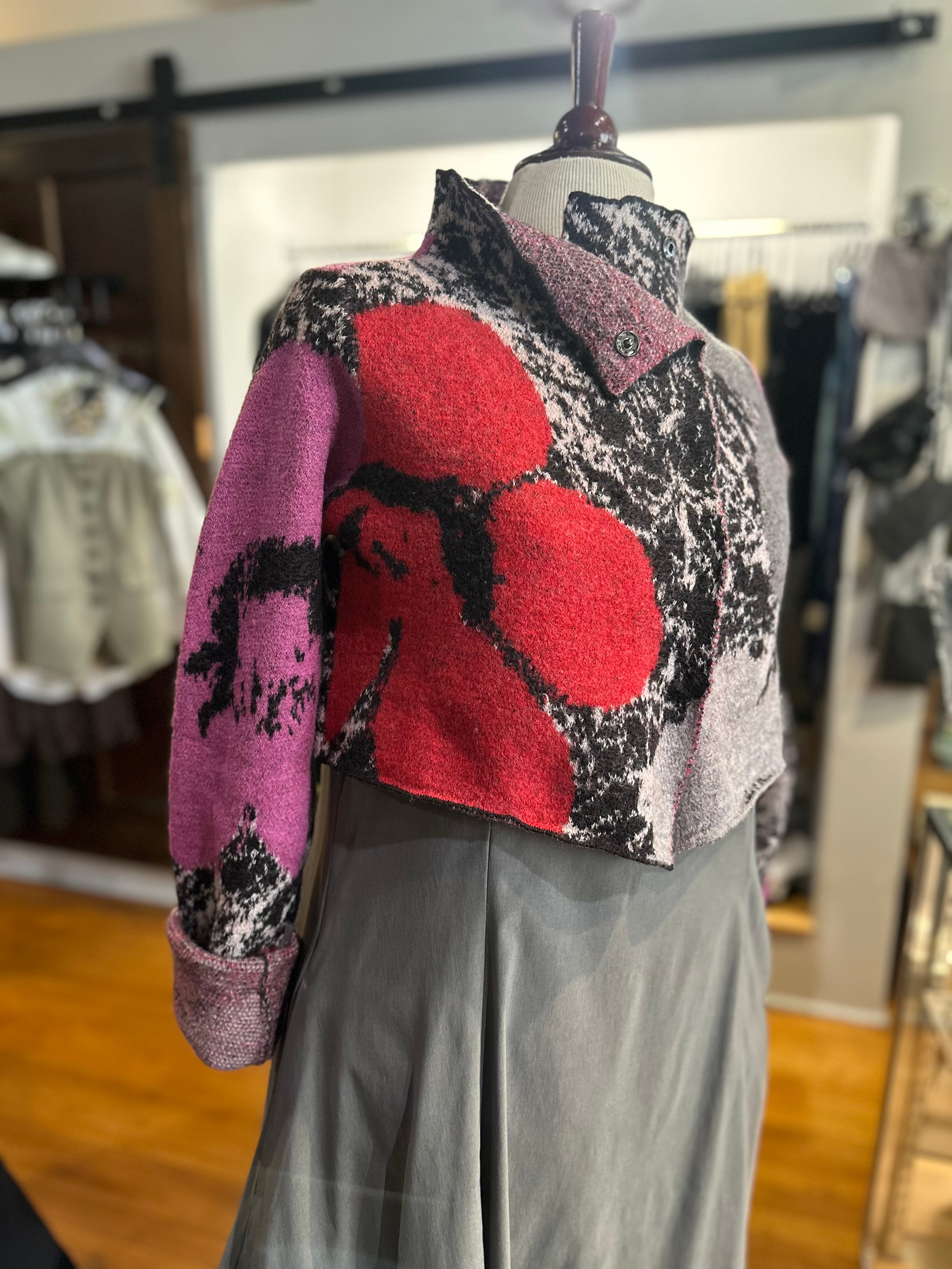 Rundholz Black Label - Multicolor Crop Cardigan