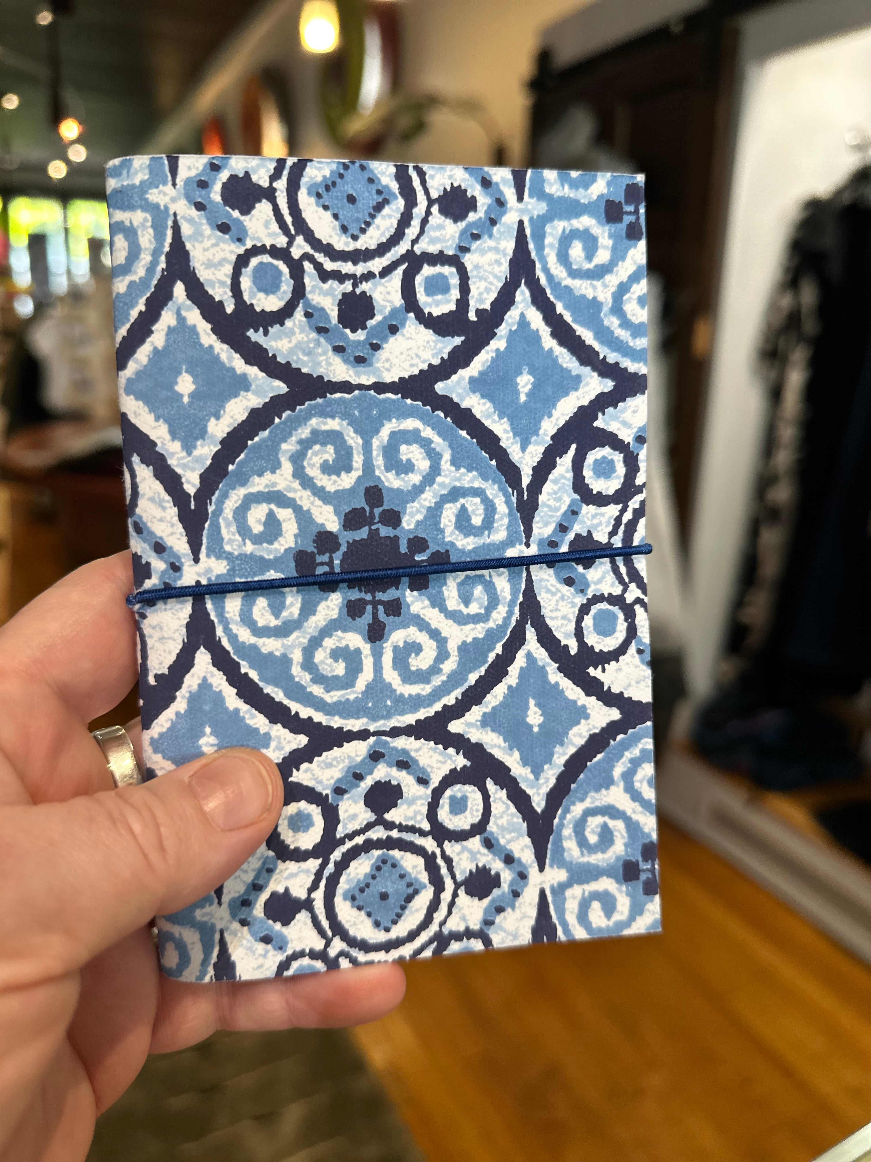 Two's Company - Indigo Block Print Notebook