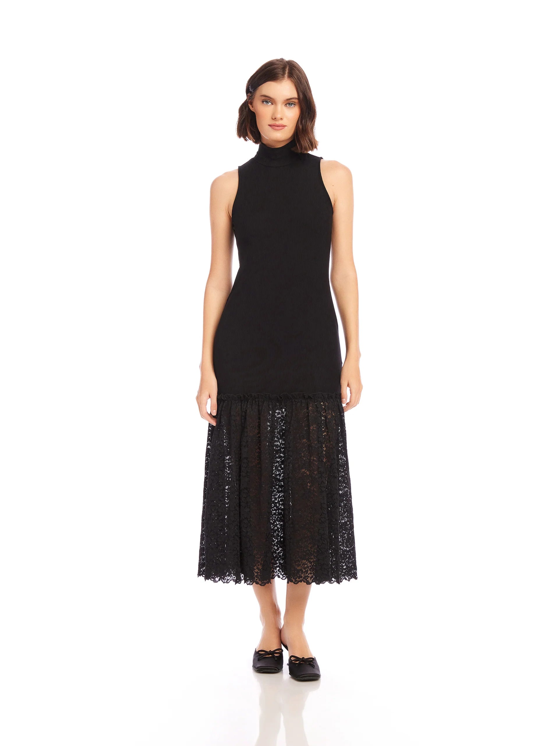 Fifteen Twenty - Liana Contrast Lace Dress