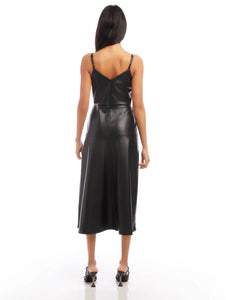 Fifteen Twenty - Faux Leather Midi Dress
