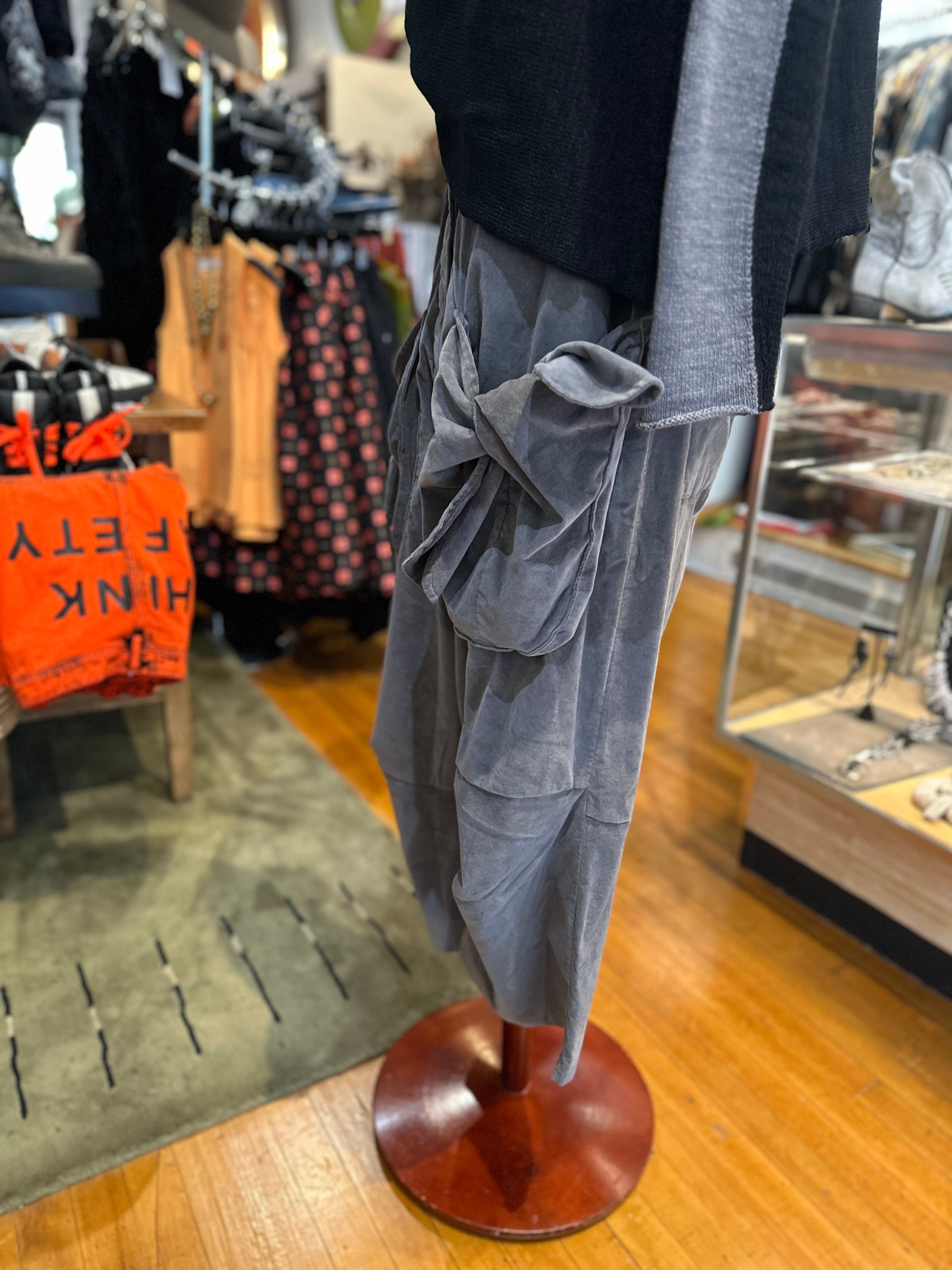 Rundholz Black Label - Dark Grey Velvet Pant