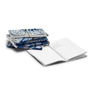 Two's Company - Indigo Block Print Notebook