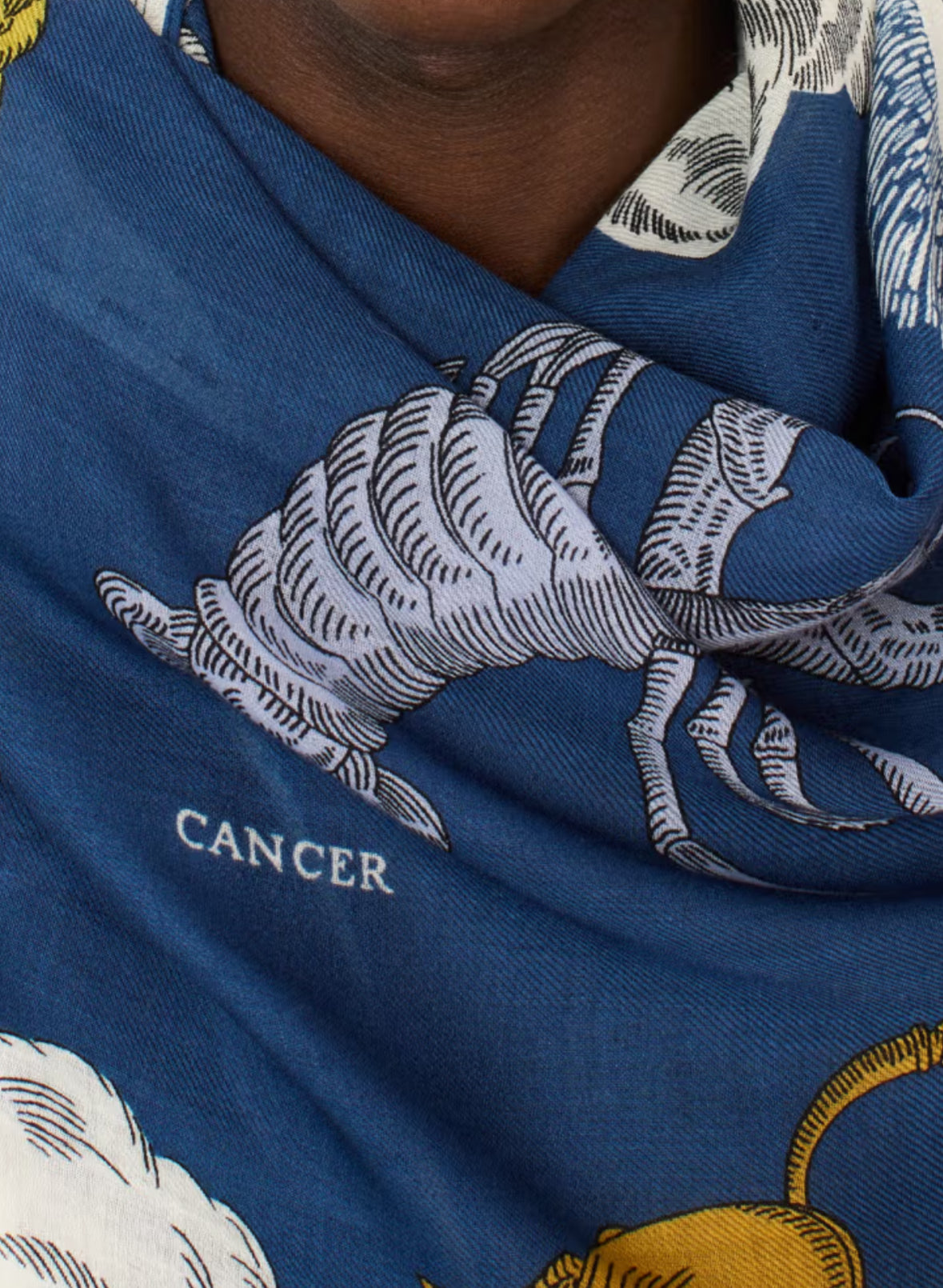 Inoui Editions - Scarf Astrologie Duck Blue