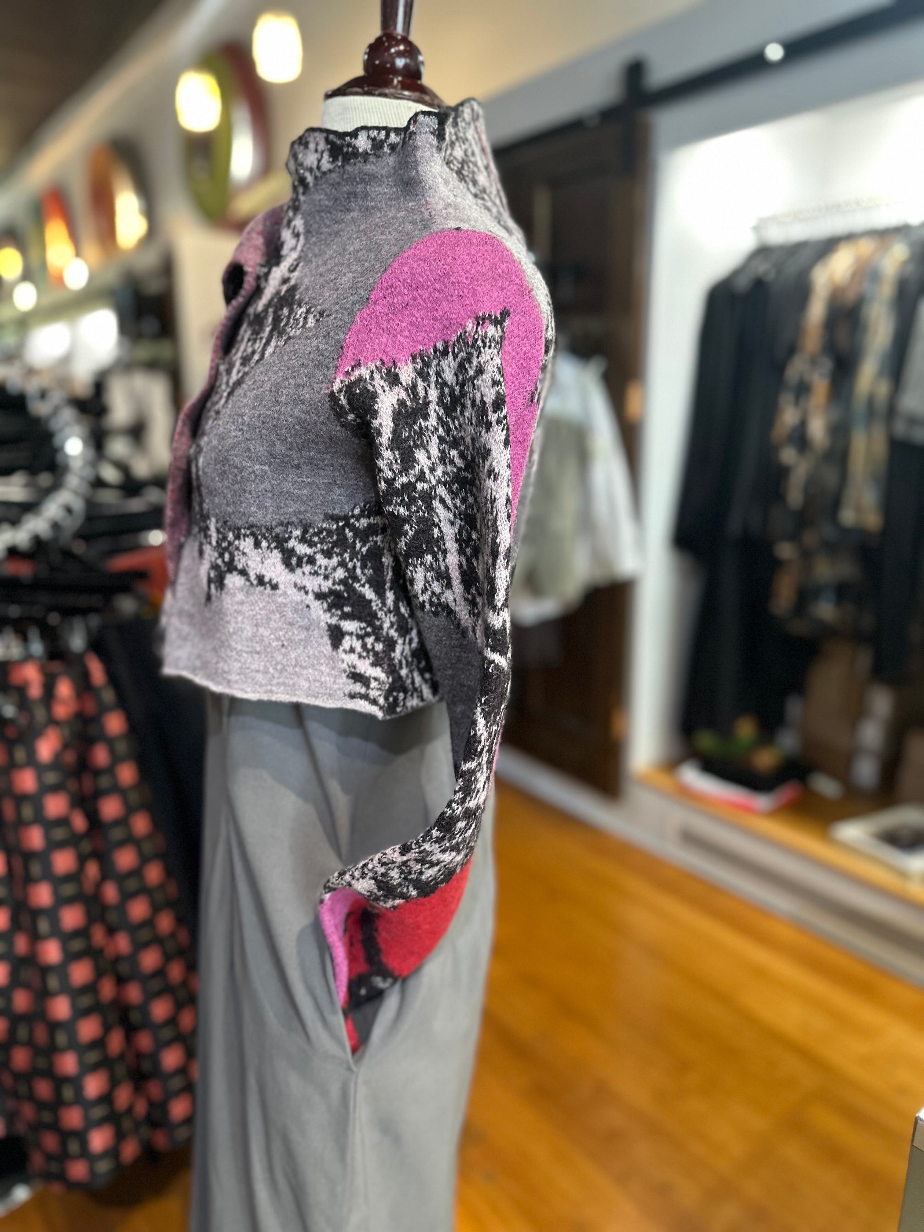 Rundholz Black Label - Multicolor Crop Cardigan