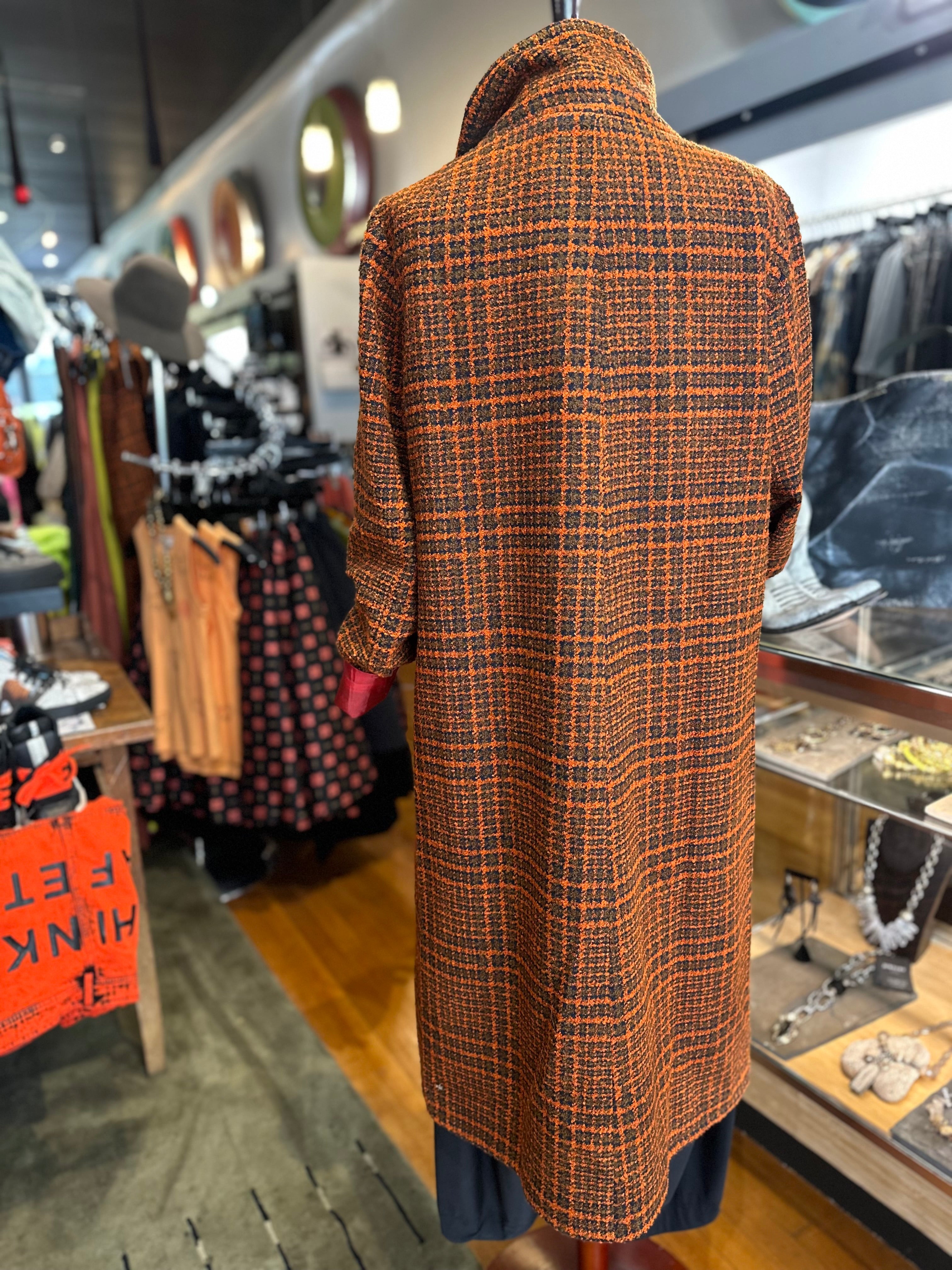 Umit Unal - Long Plaid Coat A64