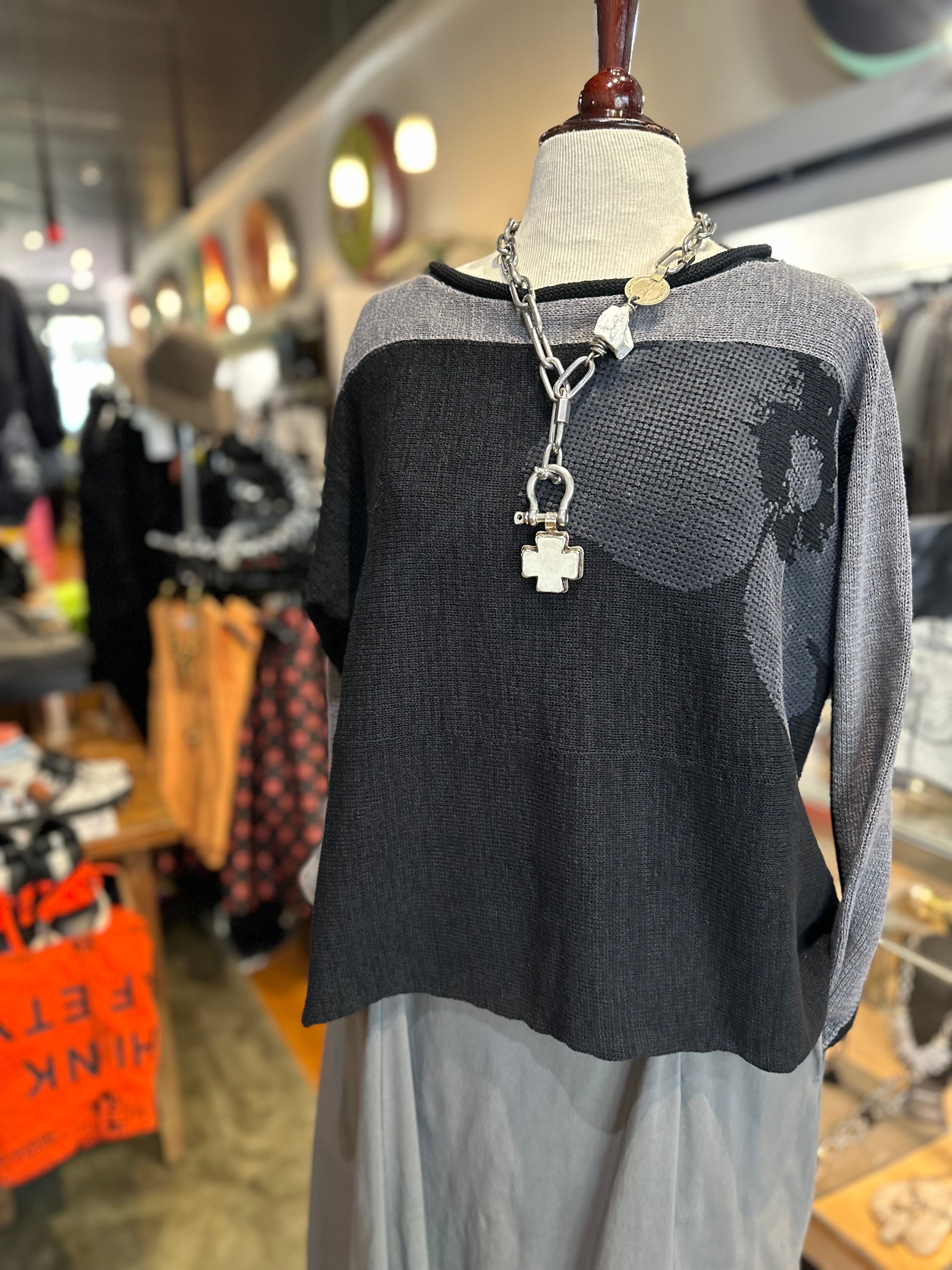 Rundholz Black Label - Black Grey Flock Pullover