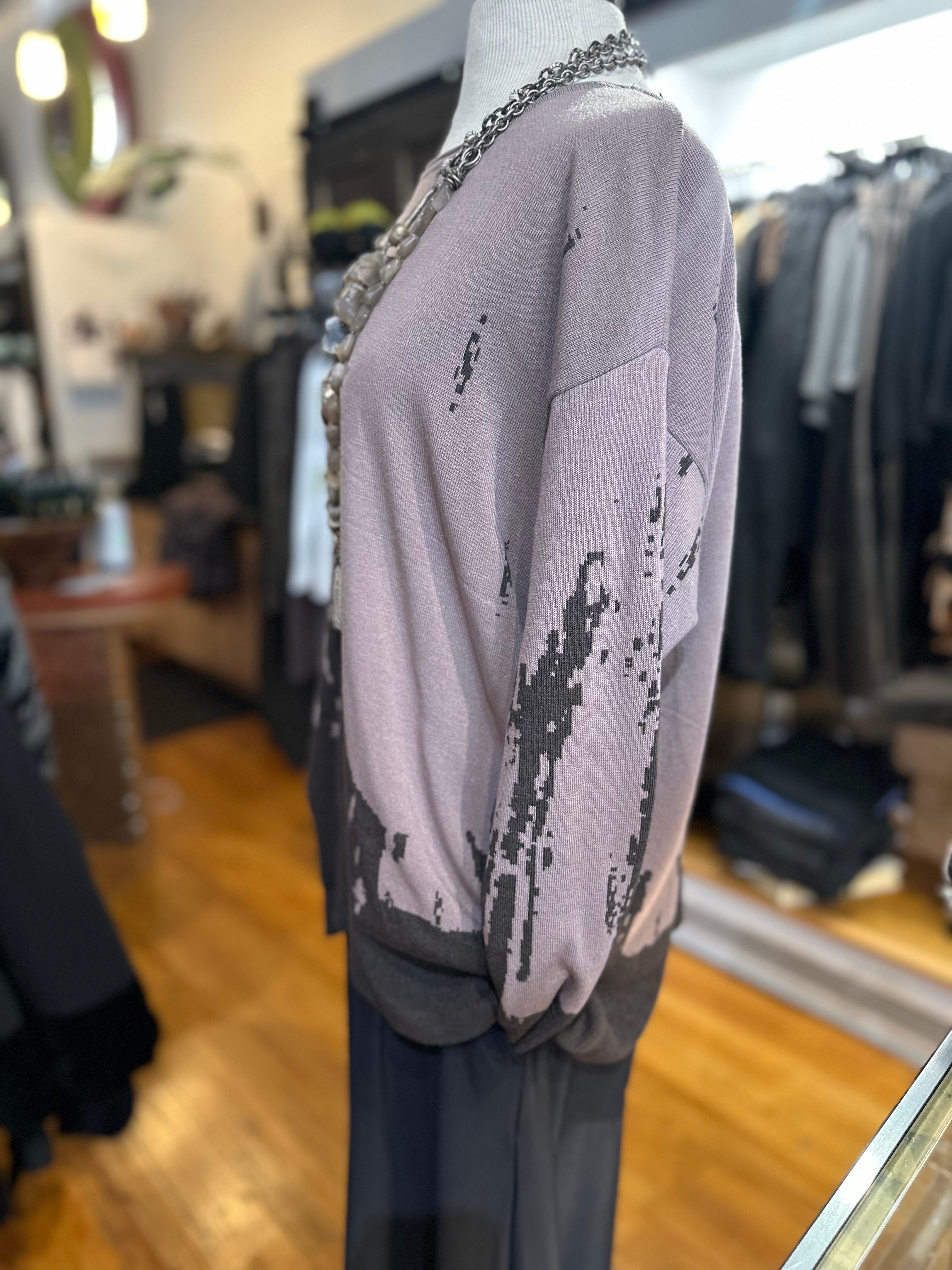 Ozai N KU - Reversible Knit Pullover