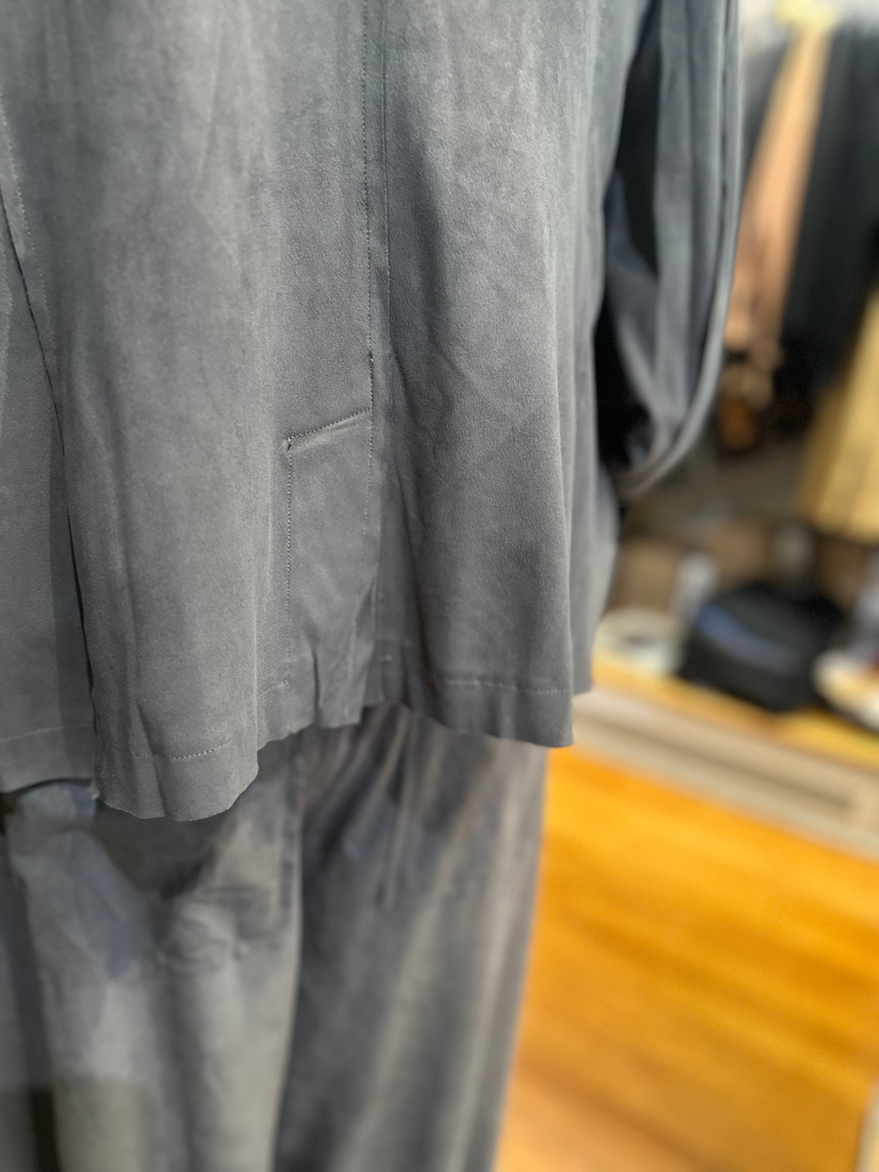 Rundholz Black Label - Dark Grey Faux Suede Jacket