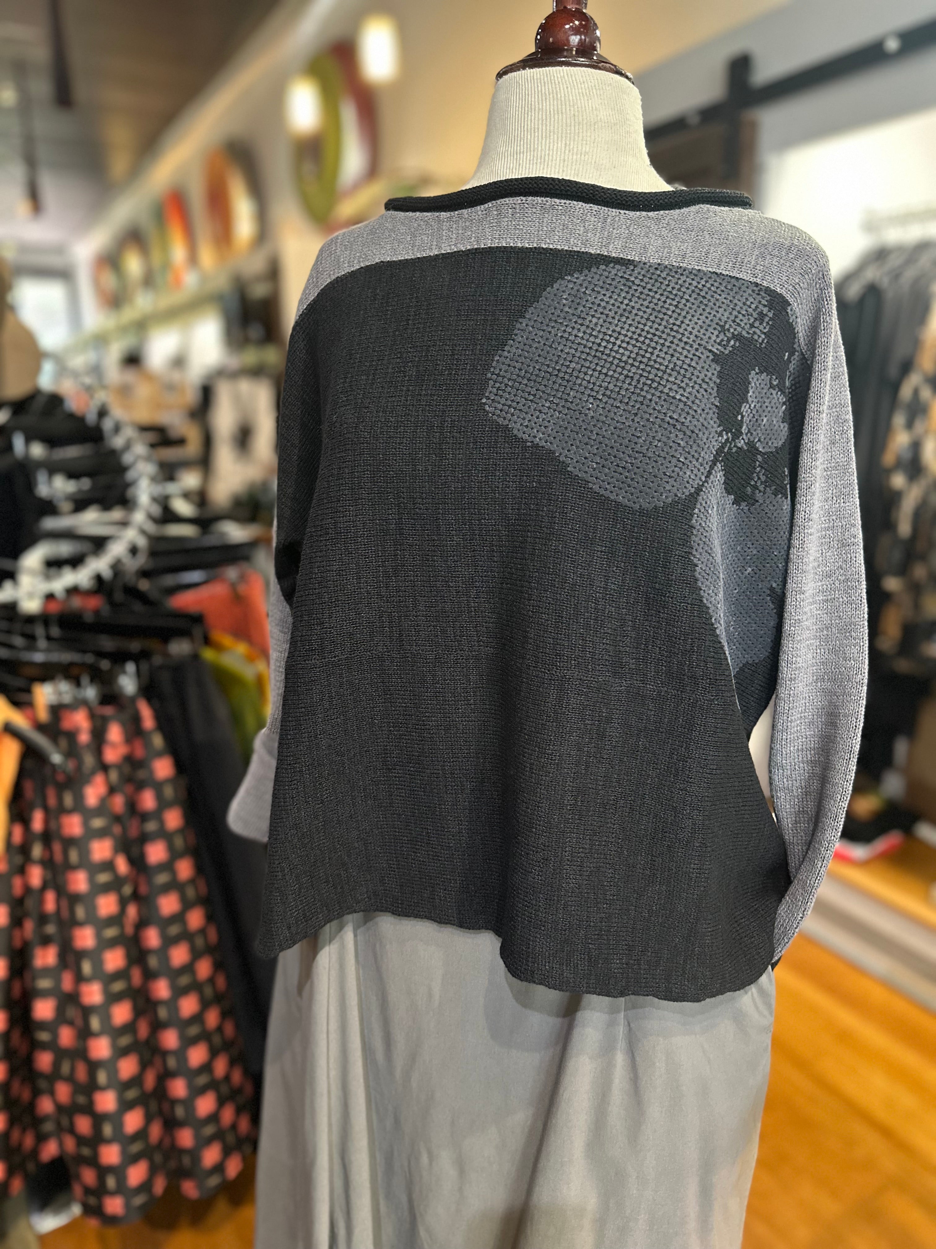 Rundholz Black Label - Black Grey Flock Pullover