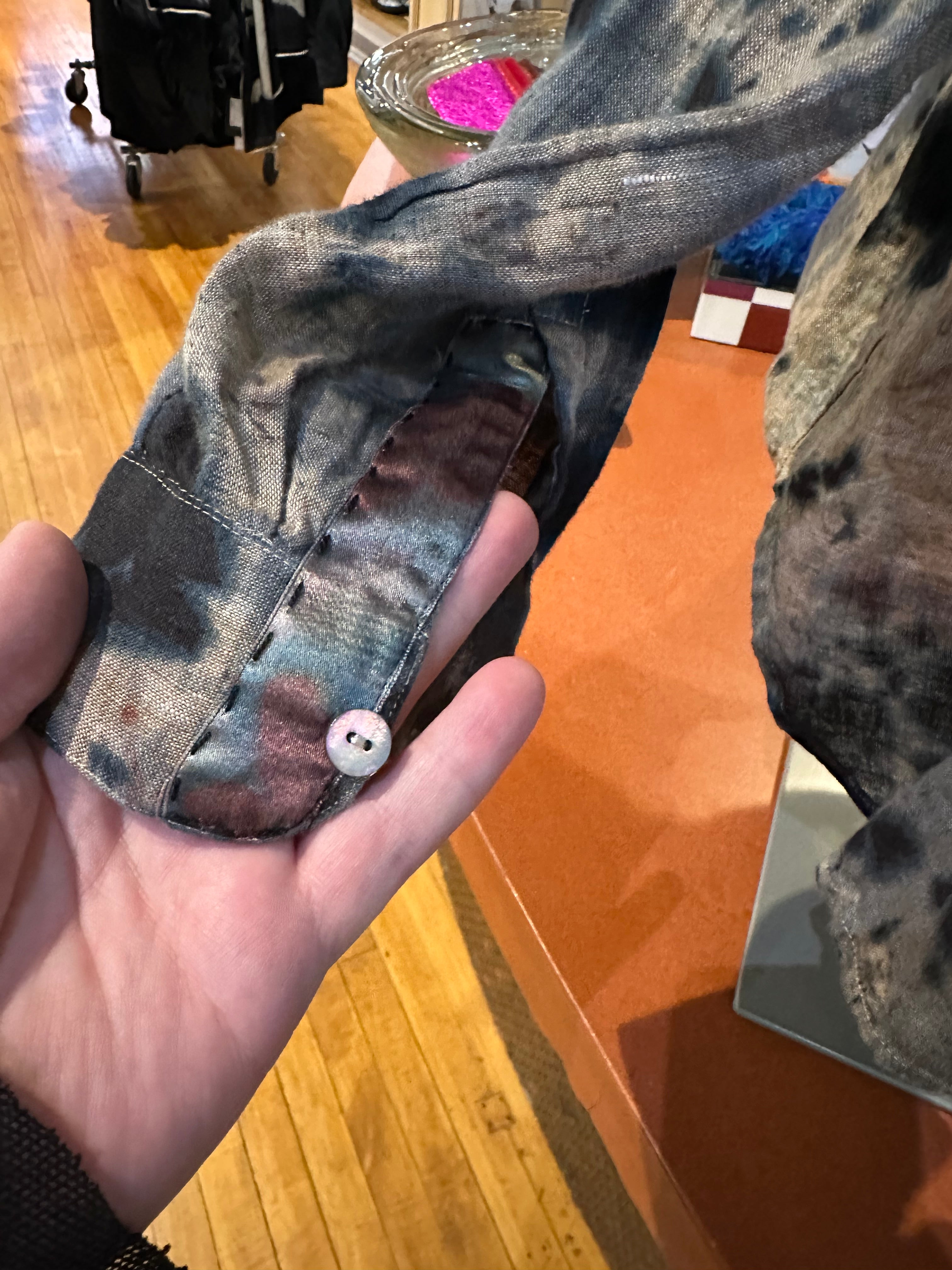 Galadriel Mattei - Blue Dust Linen Blouse