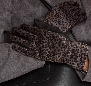 Two's Company - Leopard Print Gloves