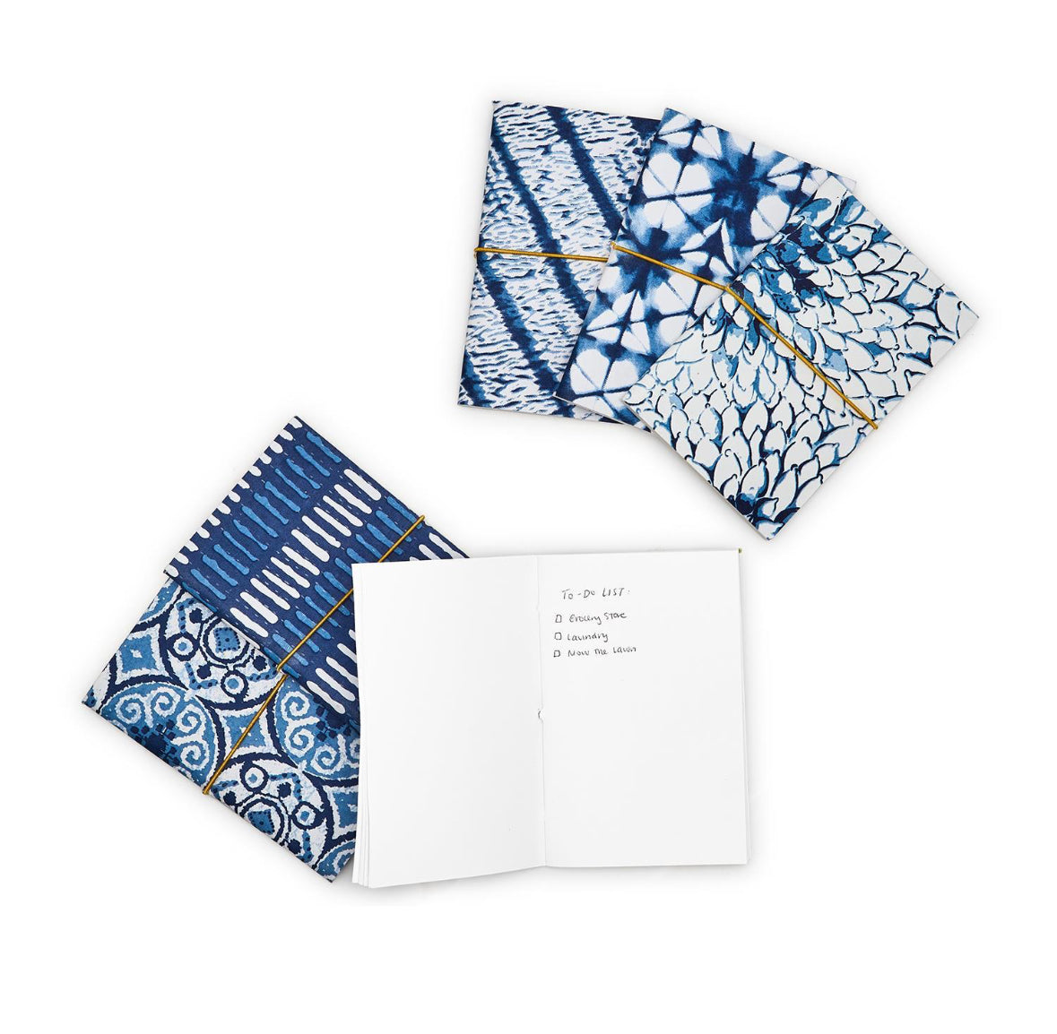 Two's Company - Indigo Block Print Notebook