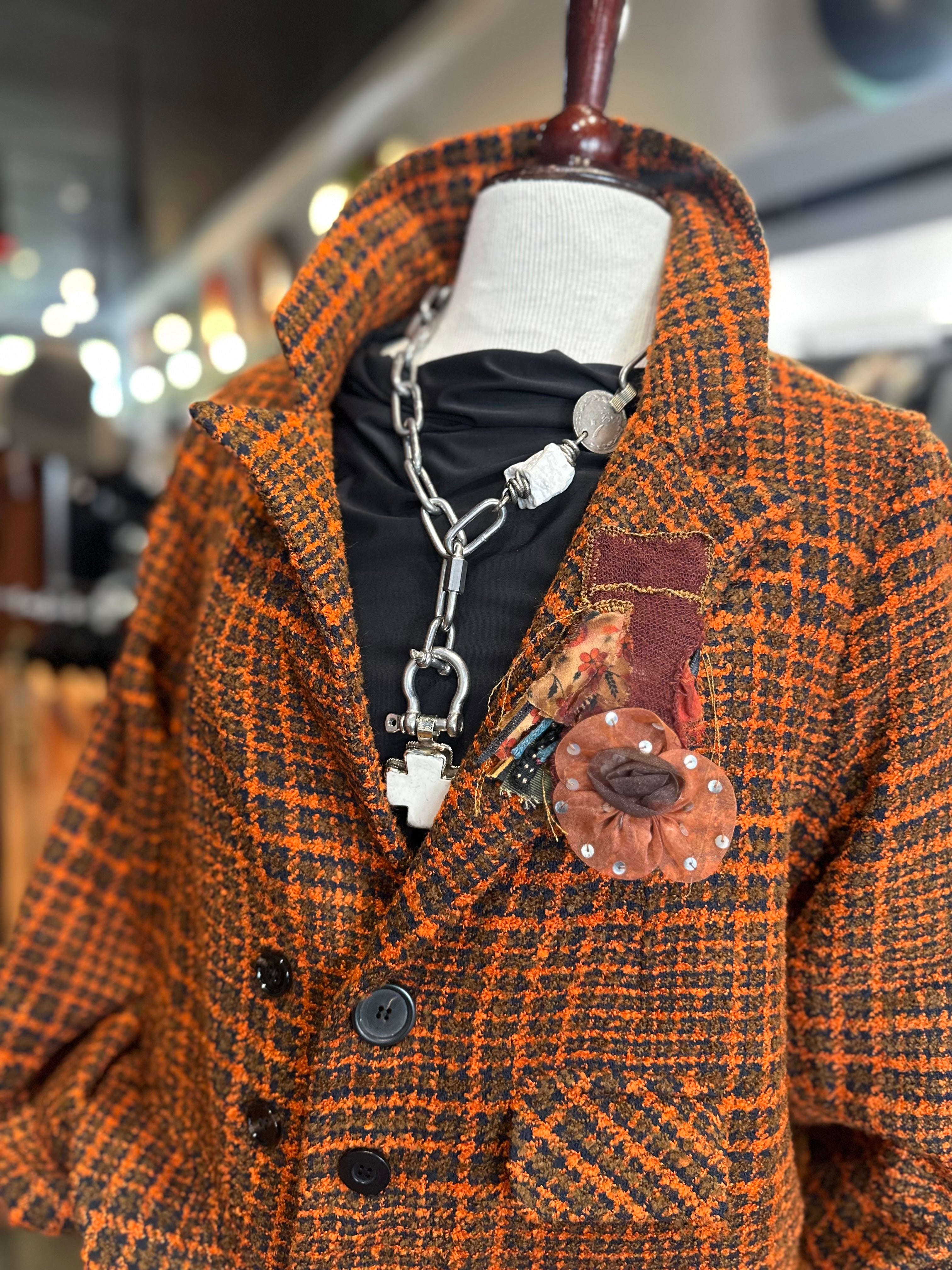 Umit Unal - Long Plaid Coat A64