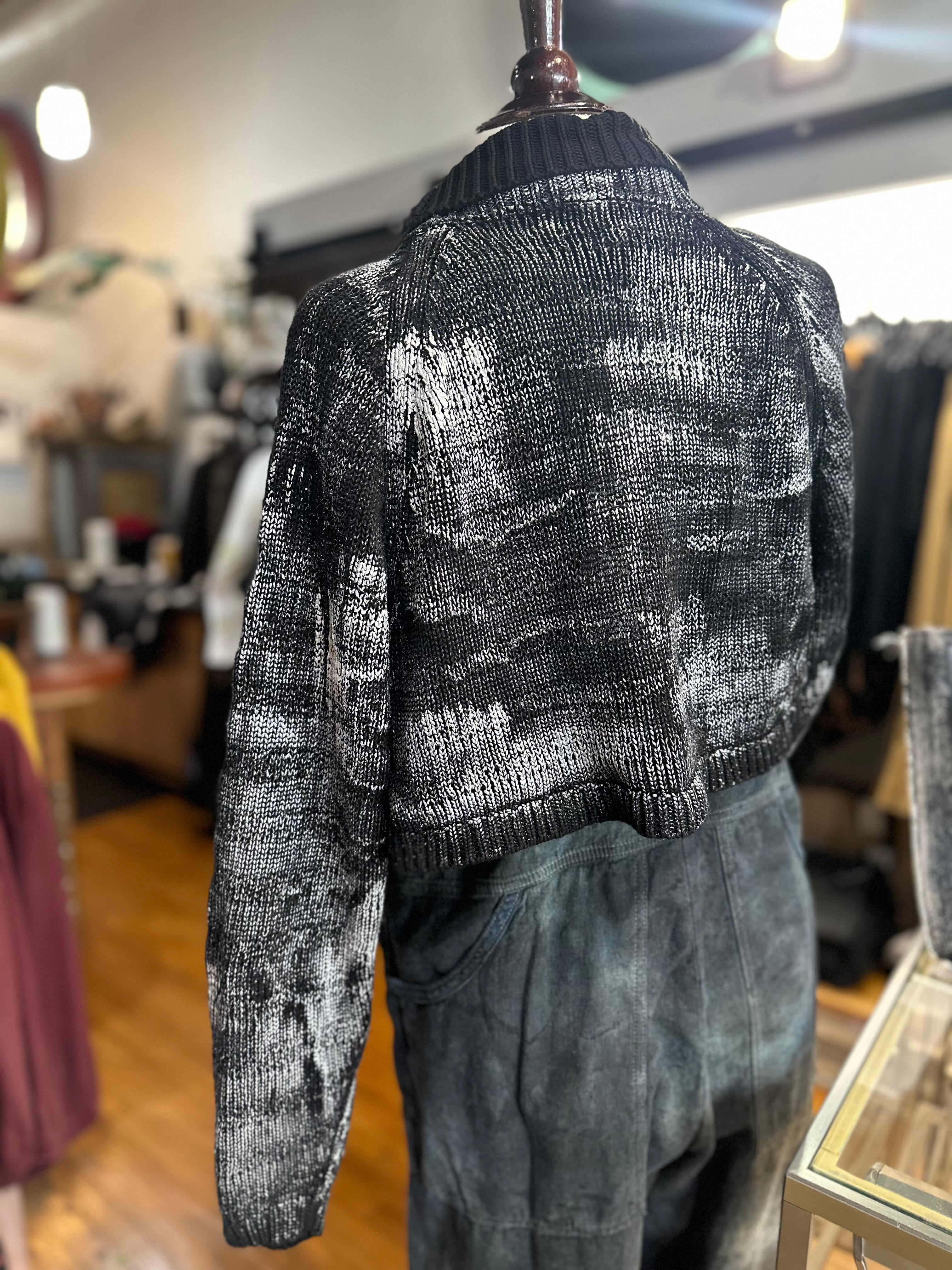 Cynthia Ashby - Salma Cardigan Black/Silver