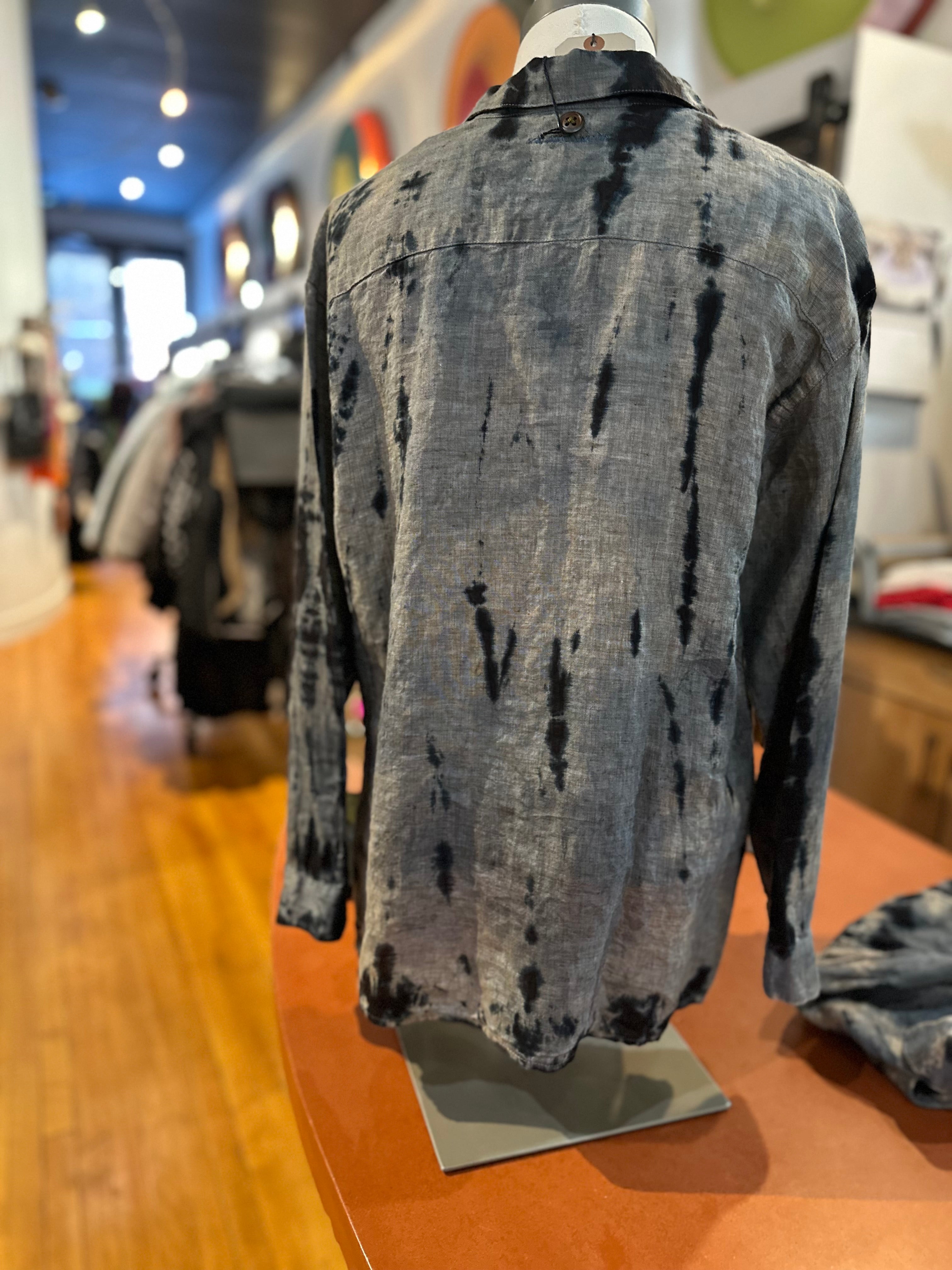 Galadriel Mattei - Blue Dust Linen Blouse