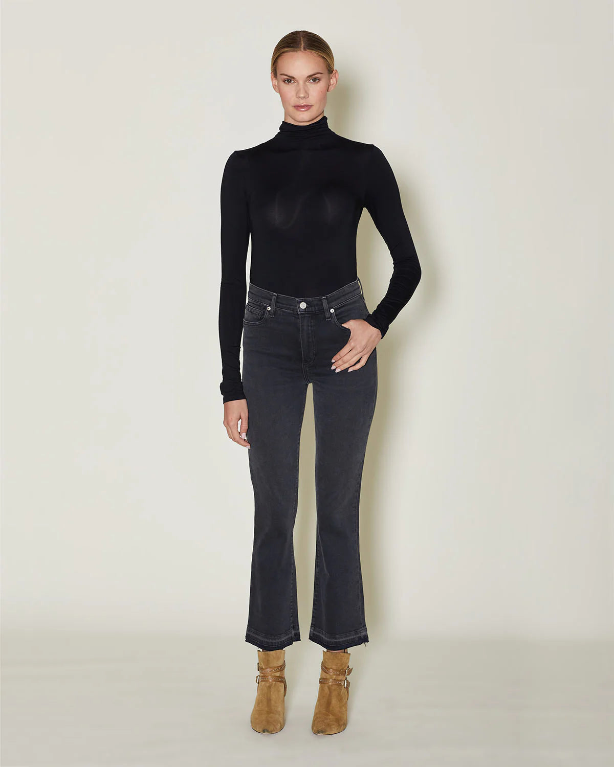 Le Jean - Bella Crop Flare Ash