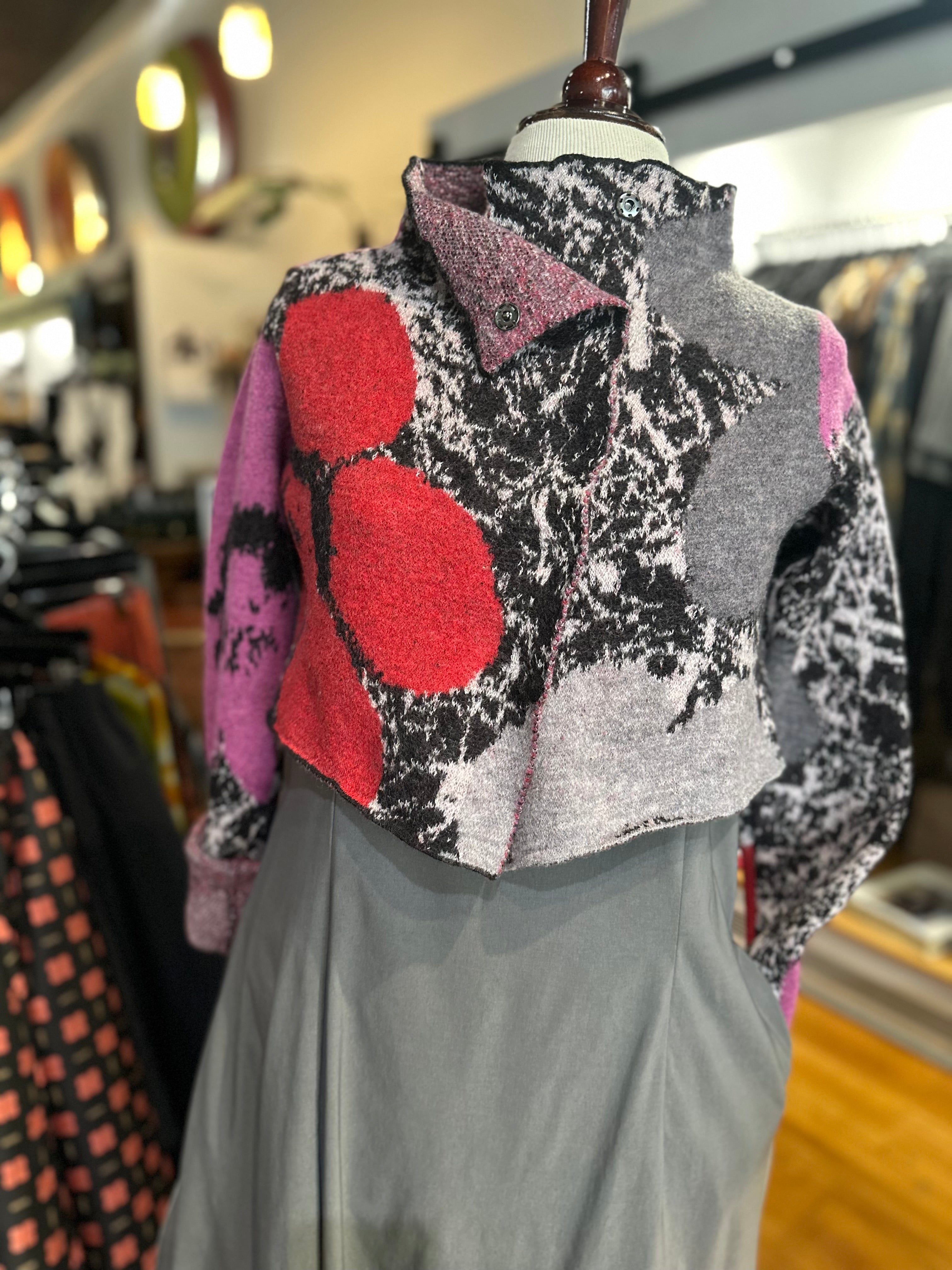 Rundholz Black Label - Multicolor Crop Cardigan