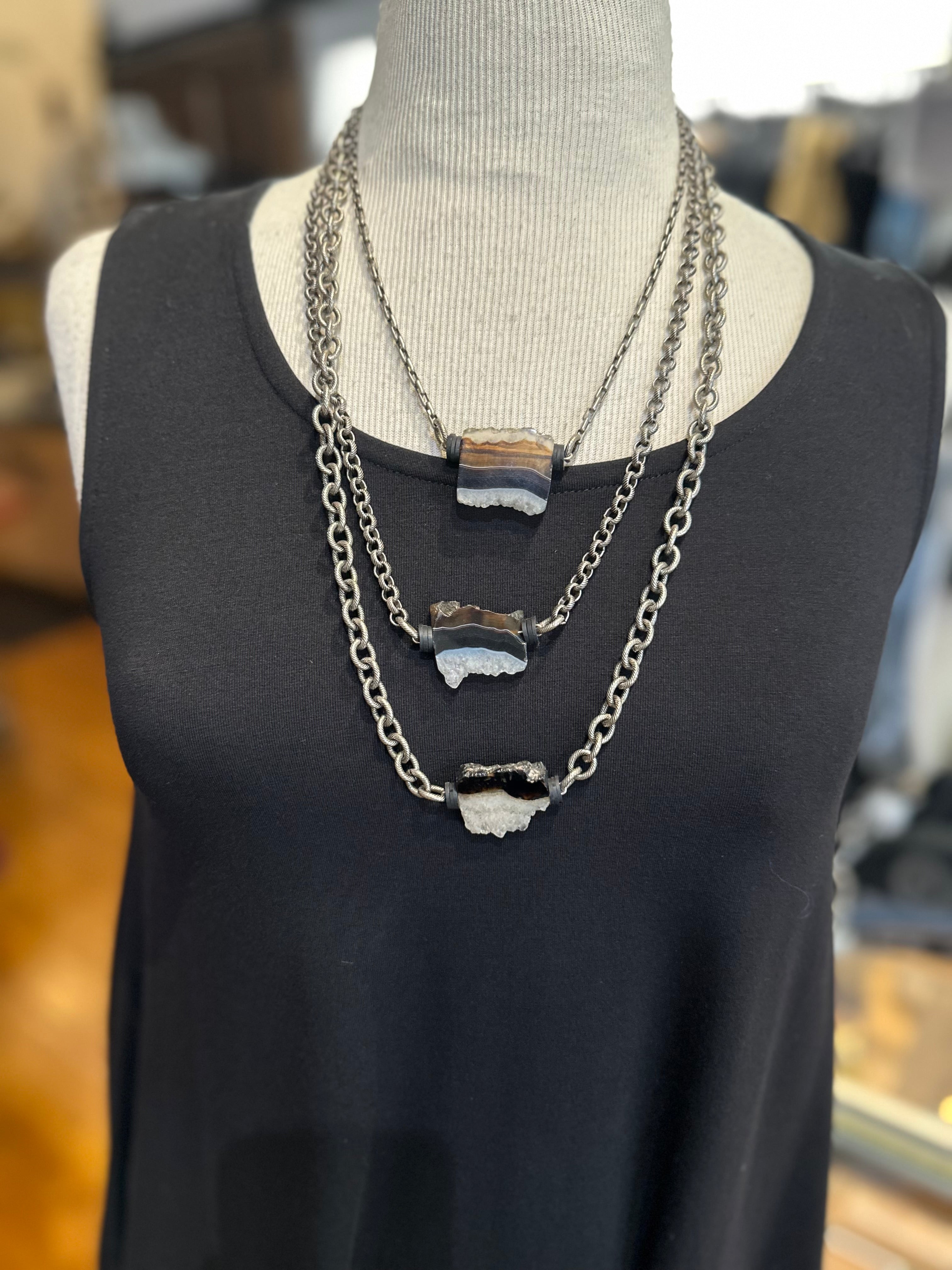 Mya Lambrecht - Tiered Black Agate