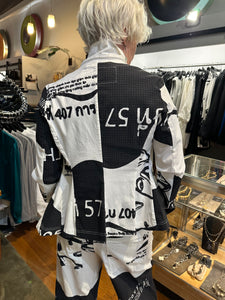 Rundholz Black Label - Black Print Fish Blazer