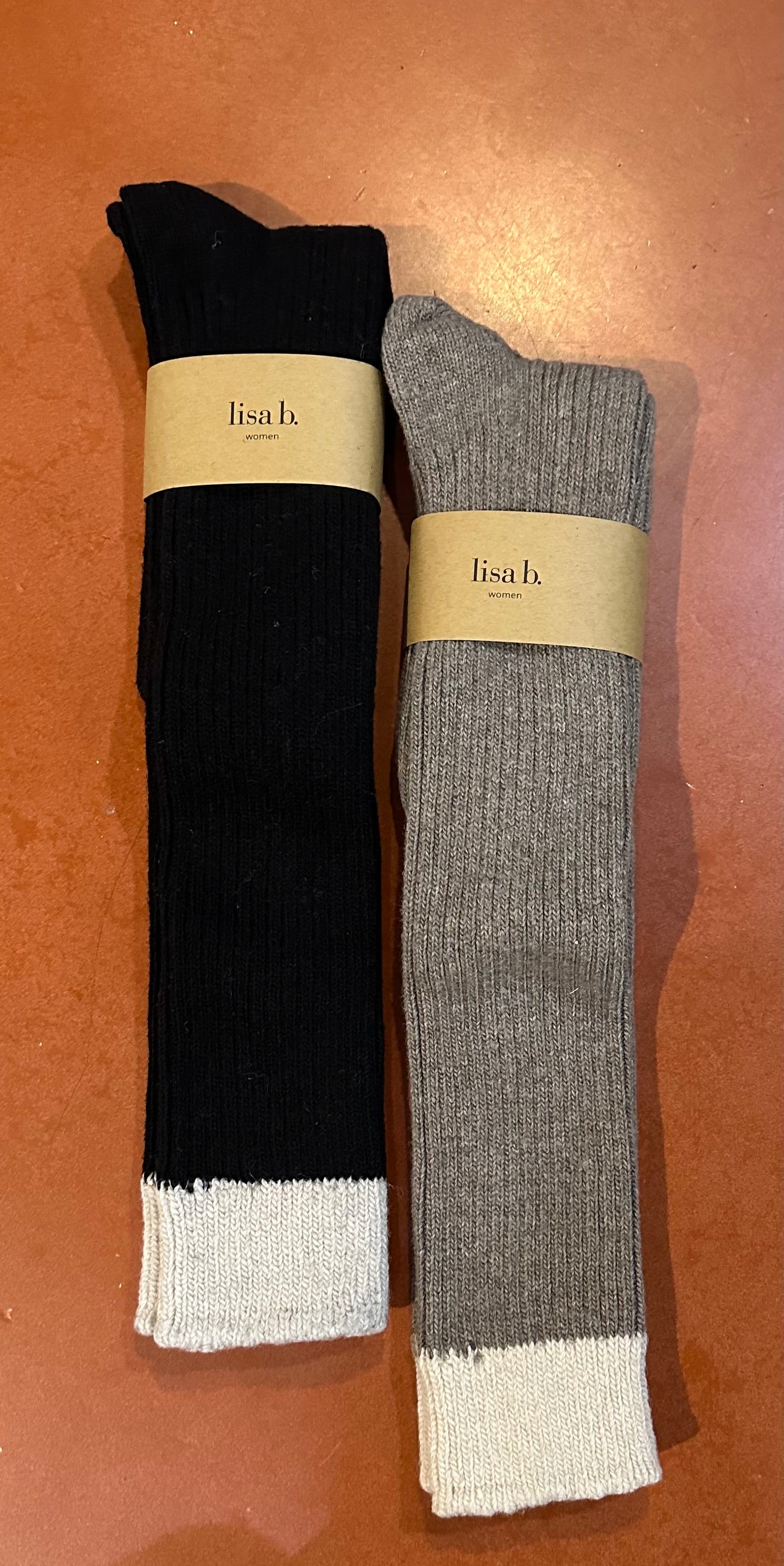 LISA B - Creme Top Knee High Socks