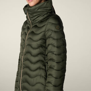 極美品 SAVE THE DUCK ダウン フードコート ダークグリーン L Save The Duck - Livette Pine Green – Circles Champaign
