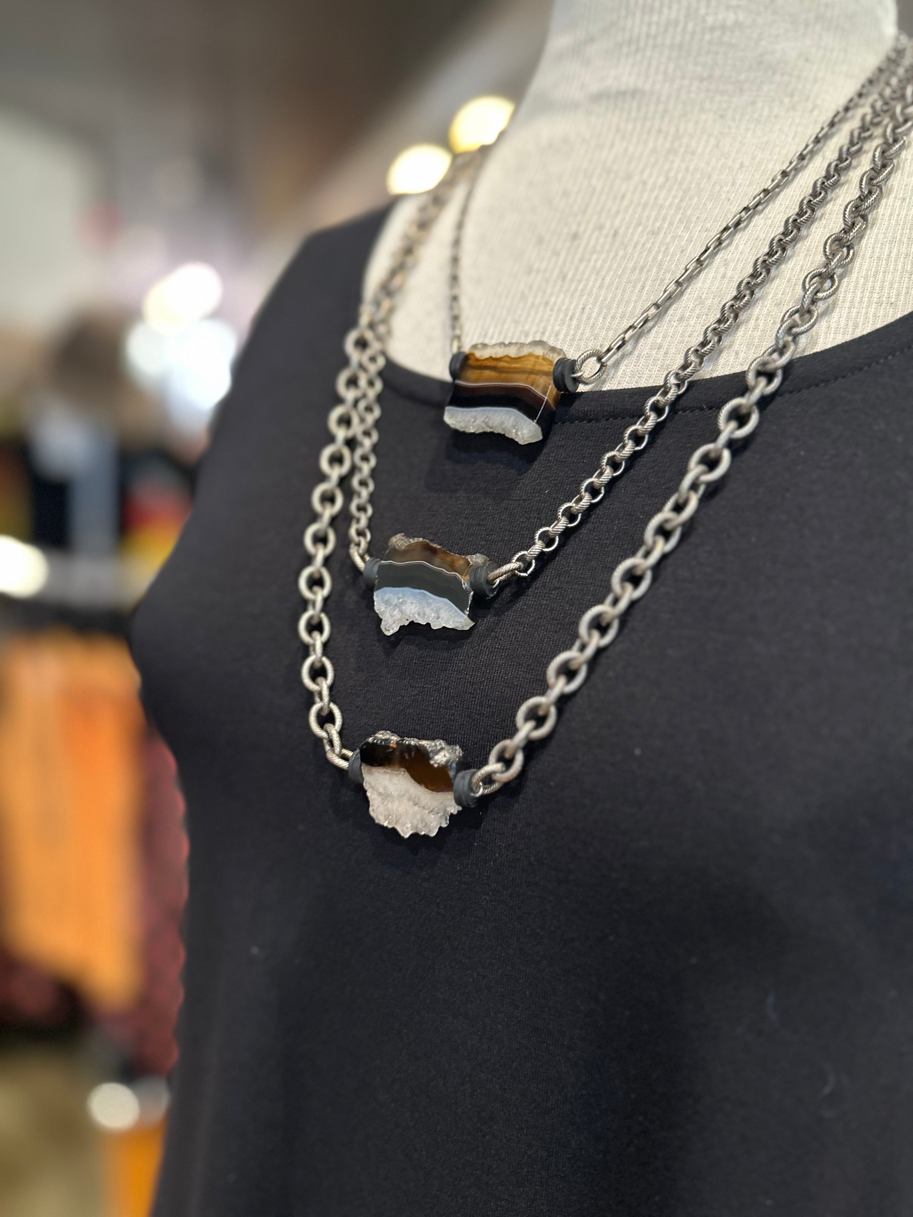 Mya Lambrecht - Tiered Black Agate