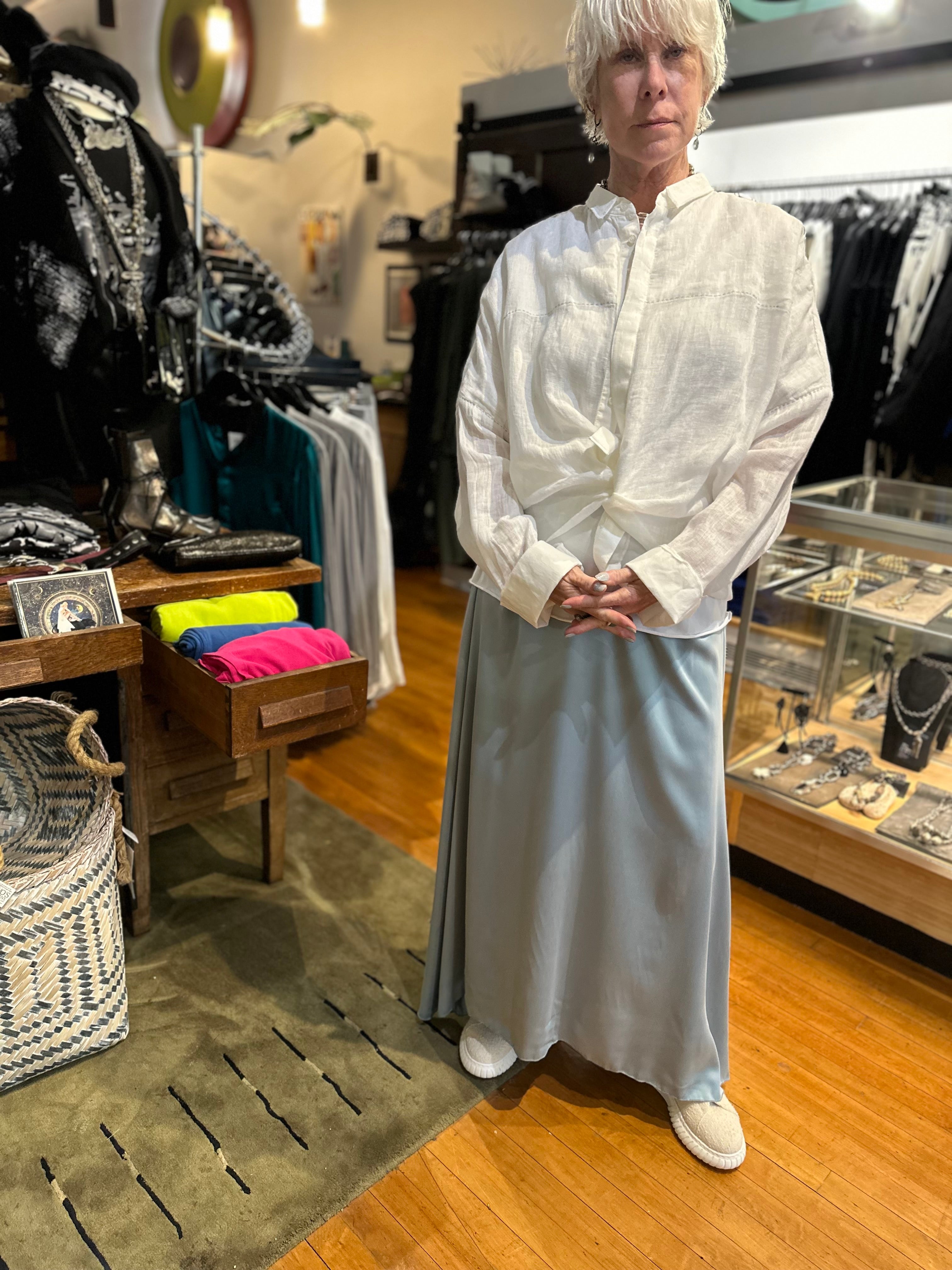 Umit Unal - Long Silk Skirt