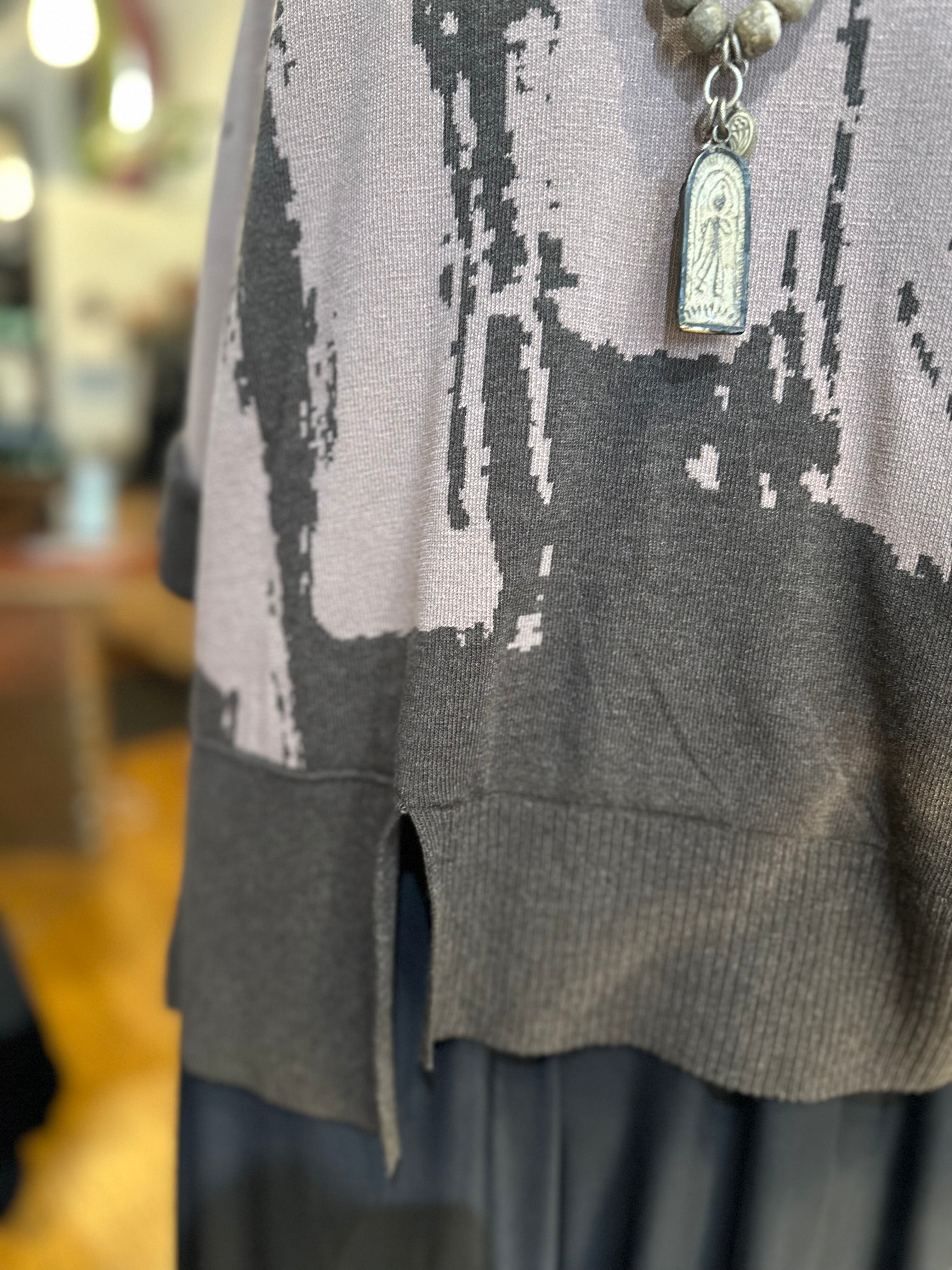 Ozai N KU - Reversible Knit Pullover