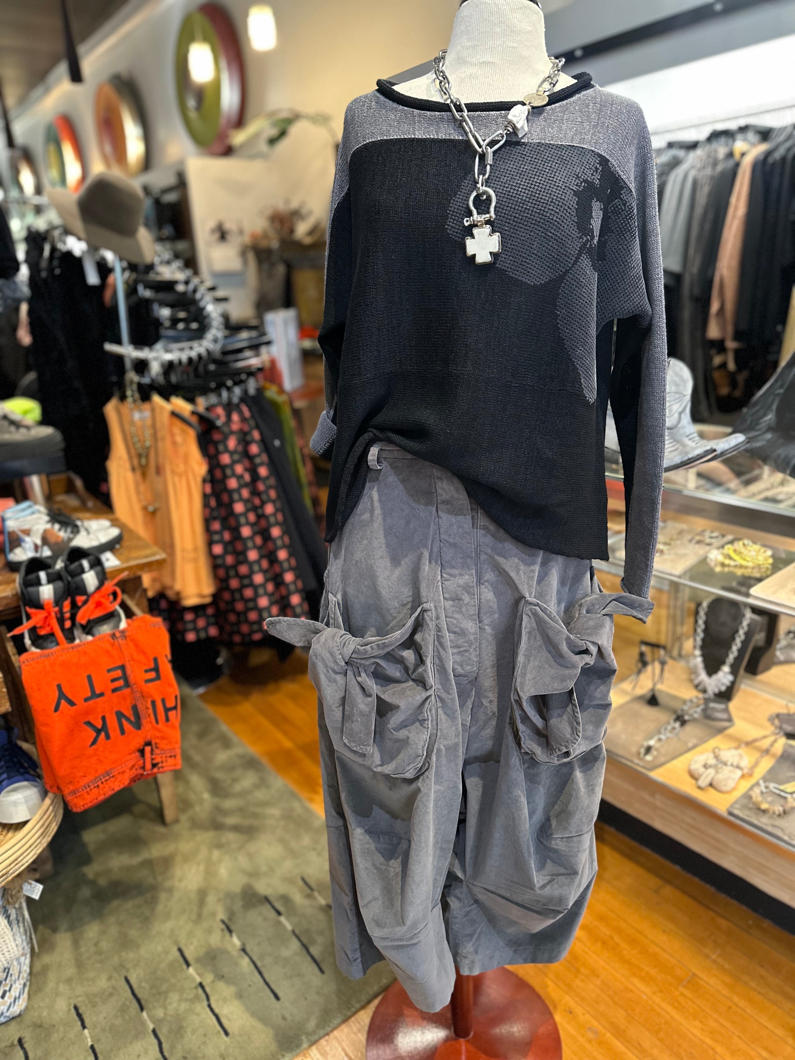 Rundholz Black Label - Dark Grey Velvet Pant