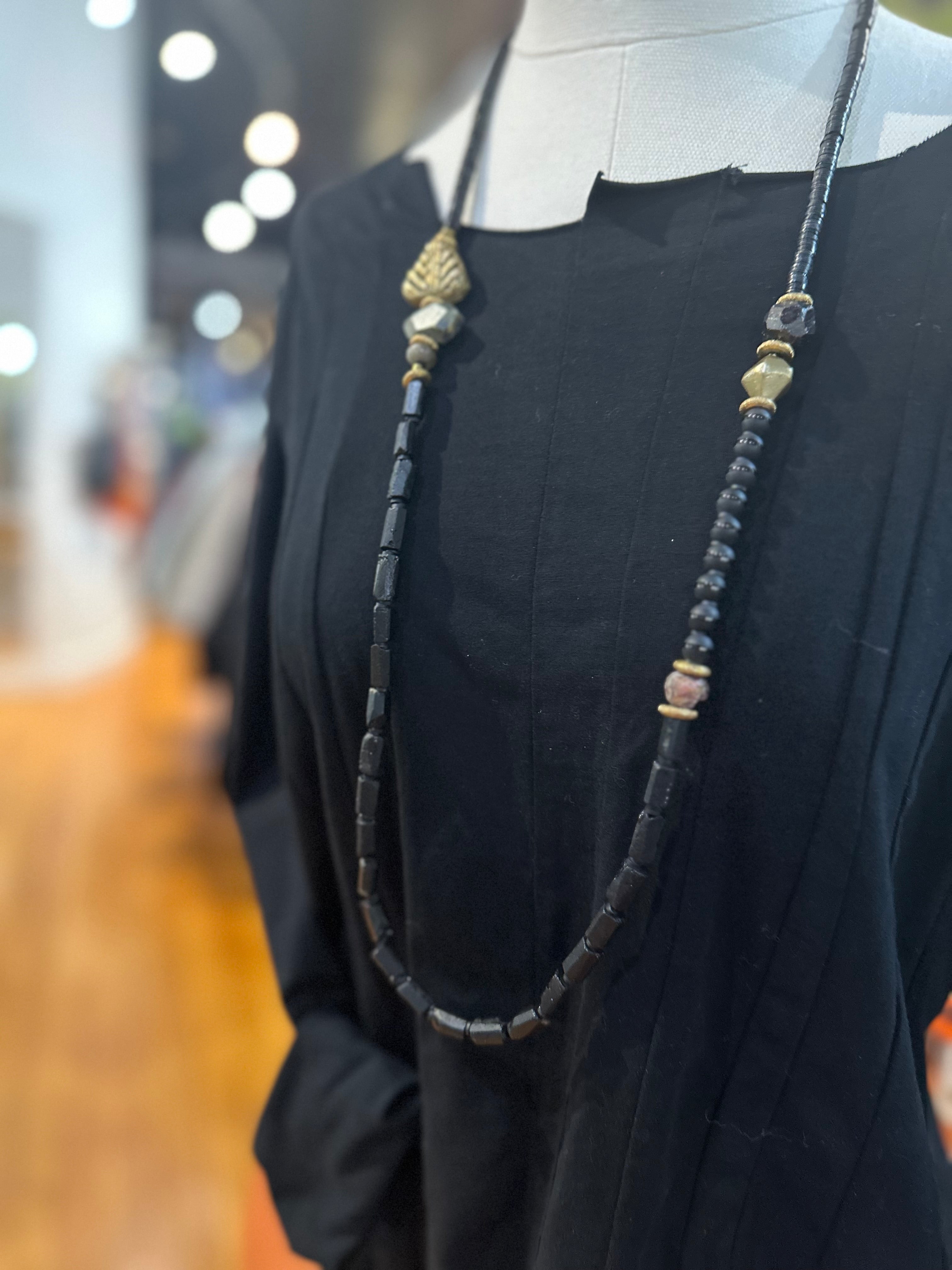 Mya Lambrecht - Long Garnet Necklace