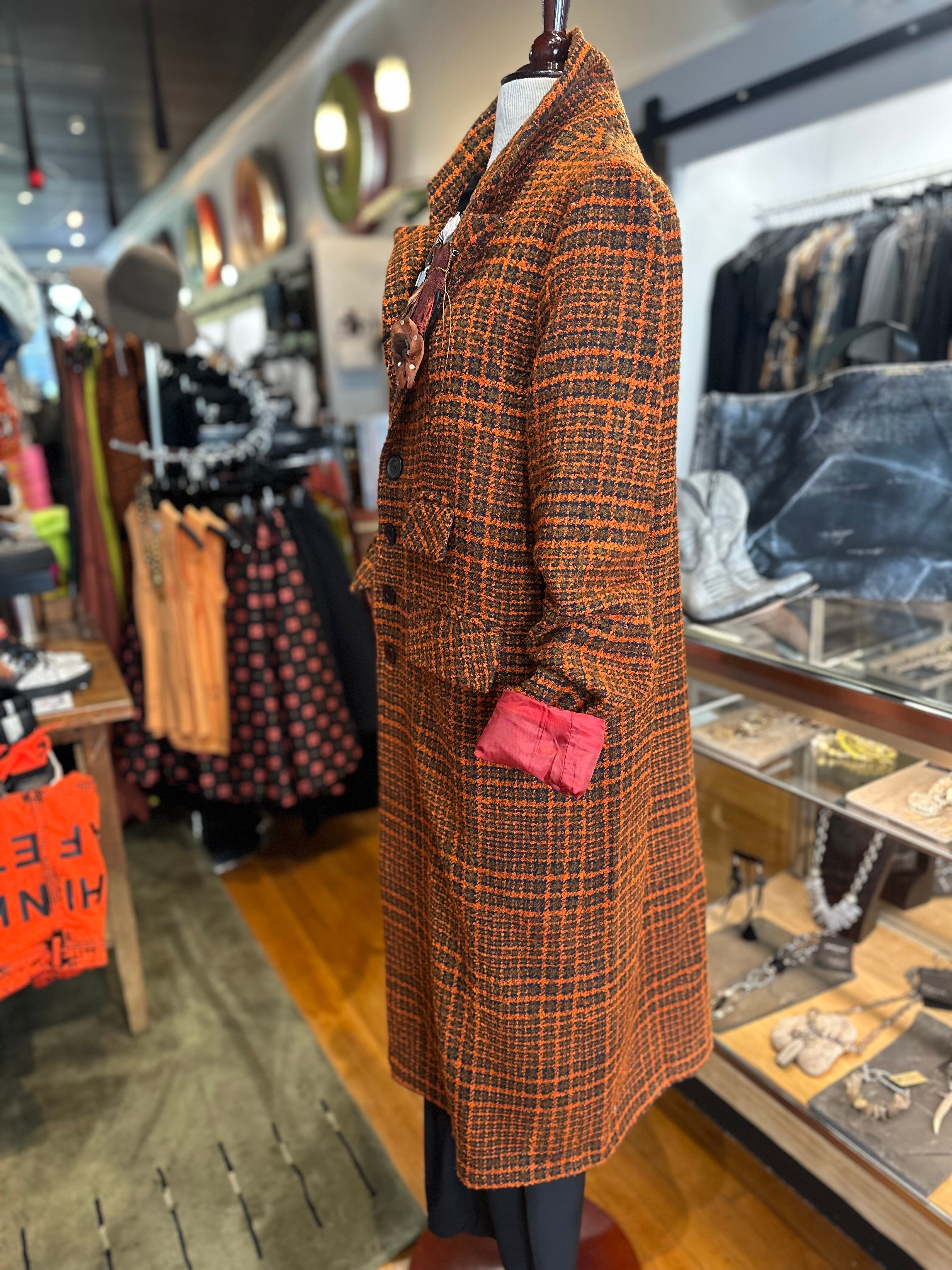 Umit Unal - Long Plaid Coat A64