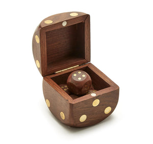 Two's Company - Wooden Dice Box