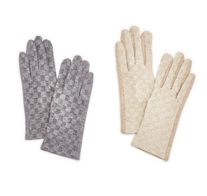 Two's Company - Checkerboard gloves