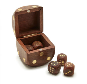 Two's Company - Wooden Dice Box